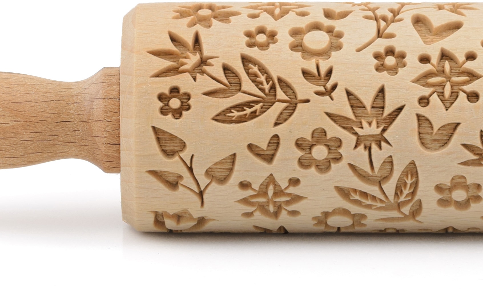 folkroll Teigroller »3D-Motiv-Teigrolle« Flower