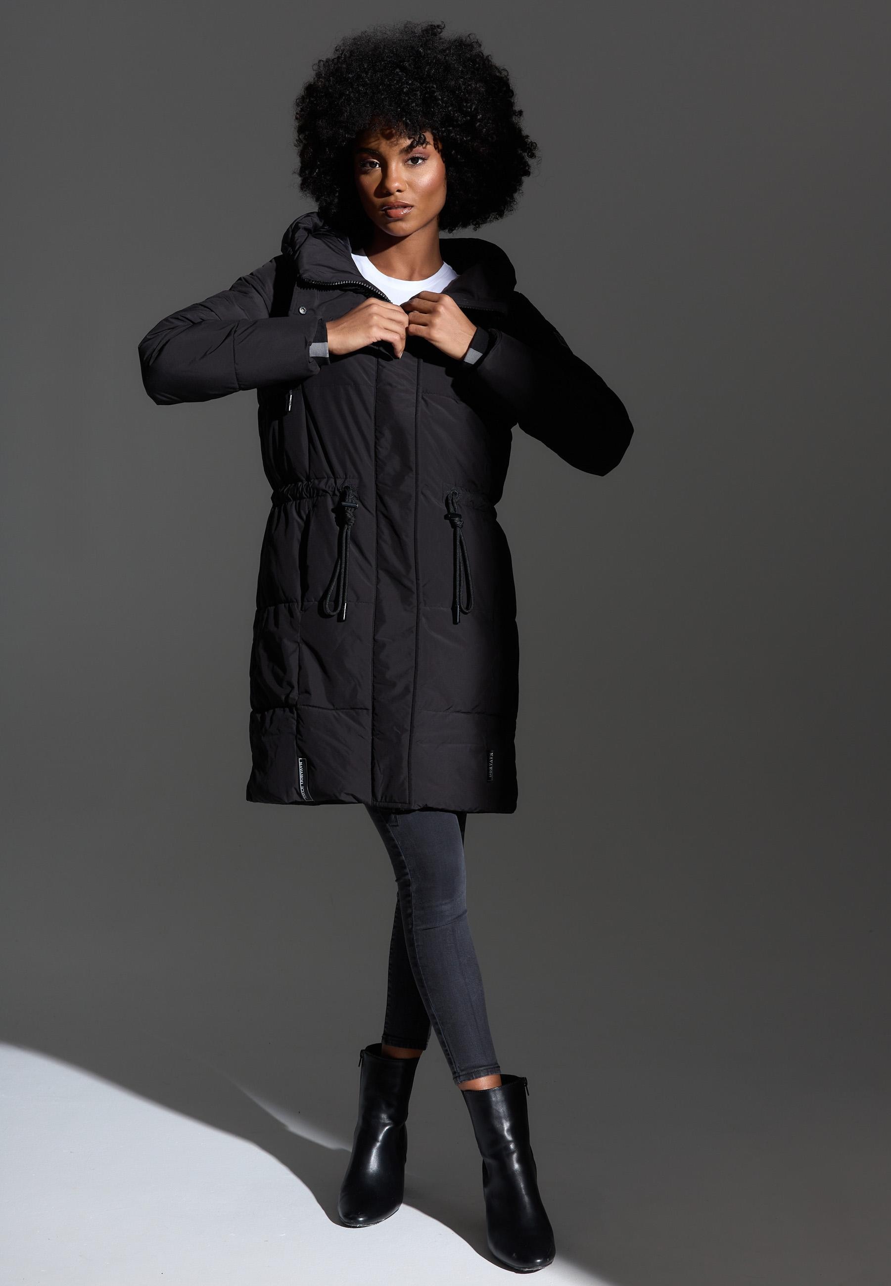 Navahoo Steppmantel »Steppmantel Zuckertatze XIV«, Stylischer Winterparka mit verstellbarer Kapuze