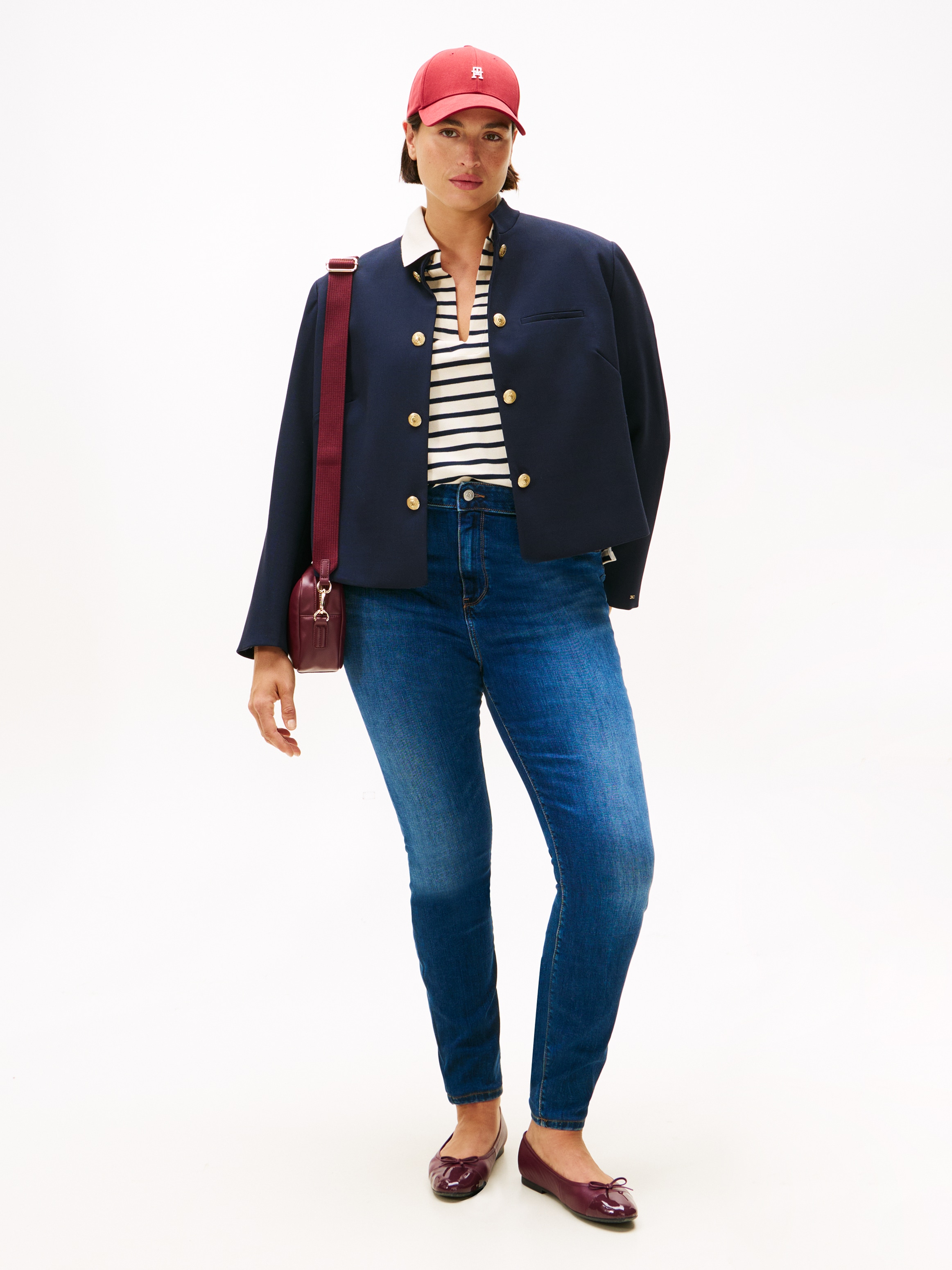 Tommy Hilfiger Curve Skinny-fit-Jeans »CRV DNM BLACK HARLEM U SKINNY HW«, in großen Größen