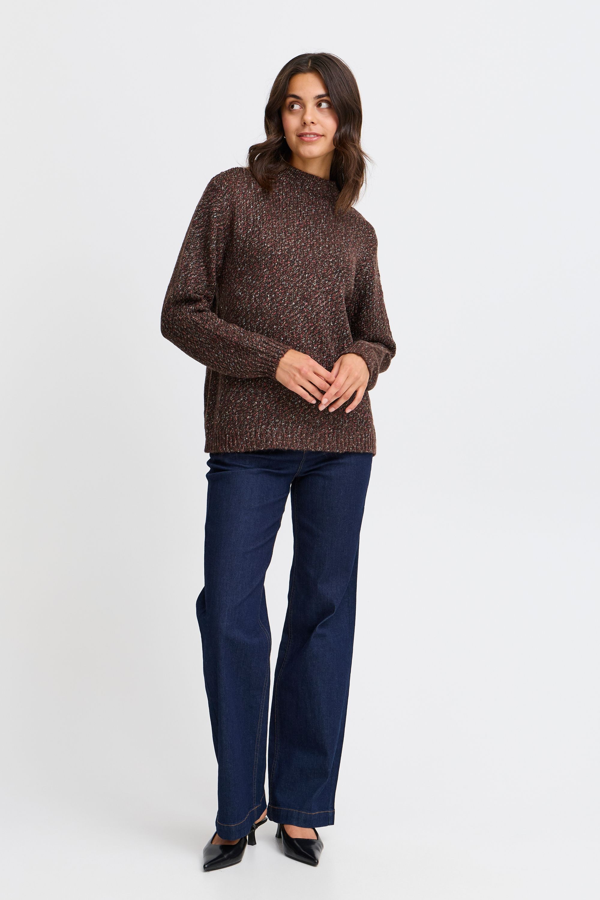 fransa Strickfleece-Pullover »Strickpullover FRSpotta«