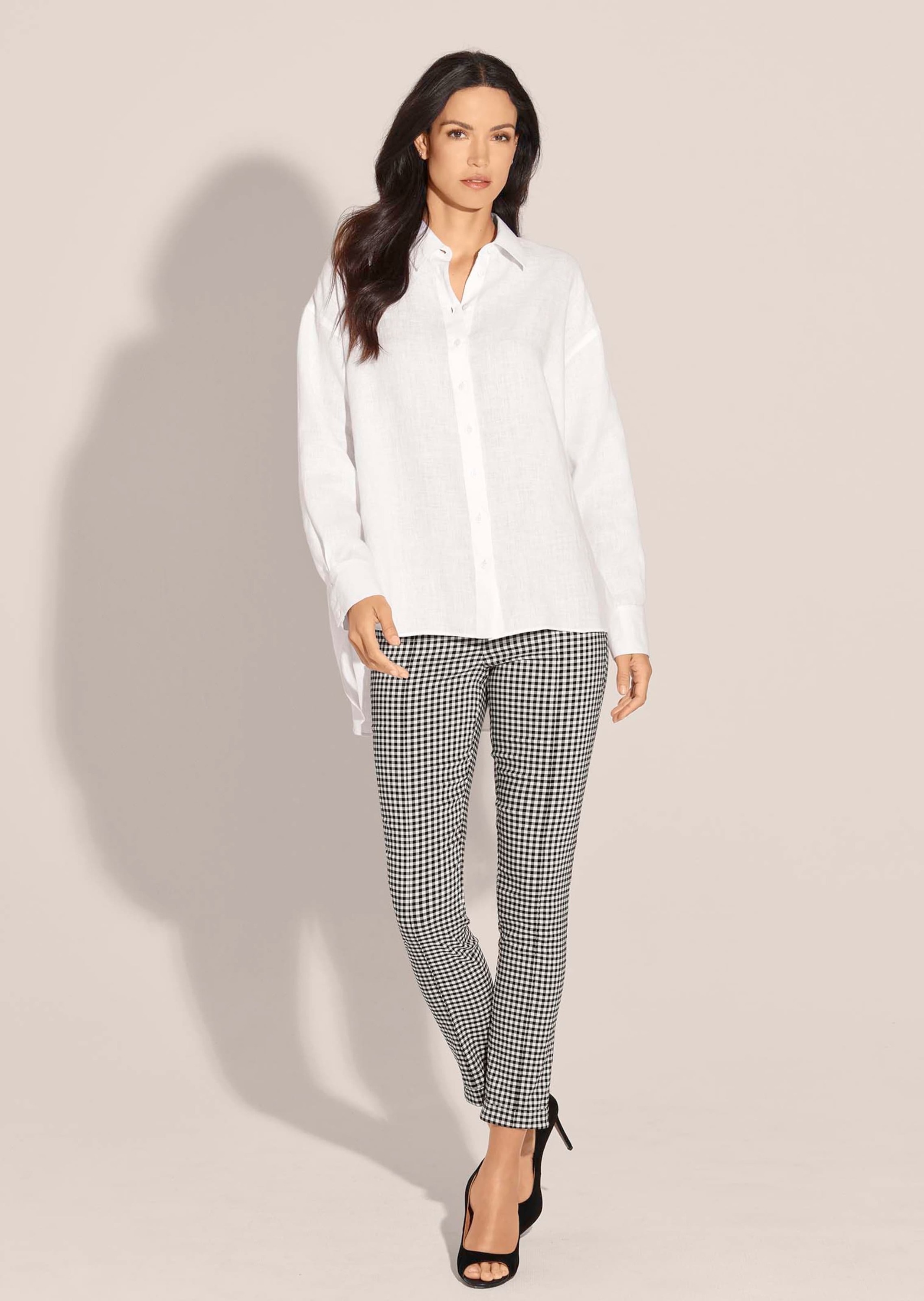 MADELEINE Hemdbluse »Hemd Leinenhemd im Oversize-Look«