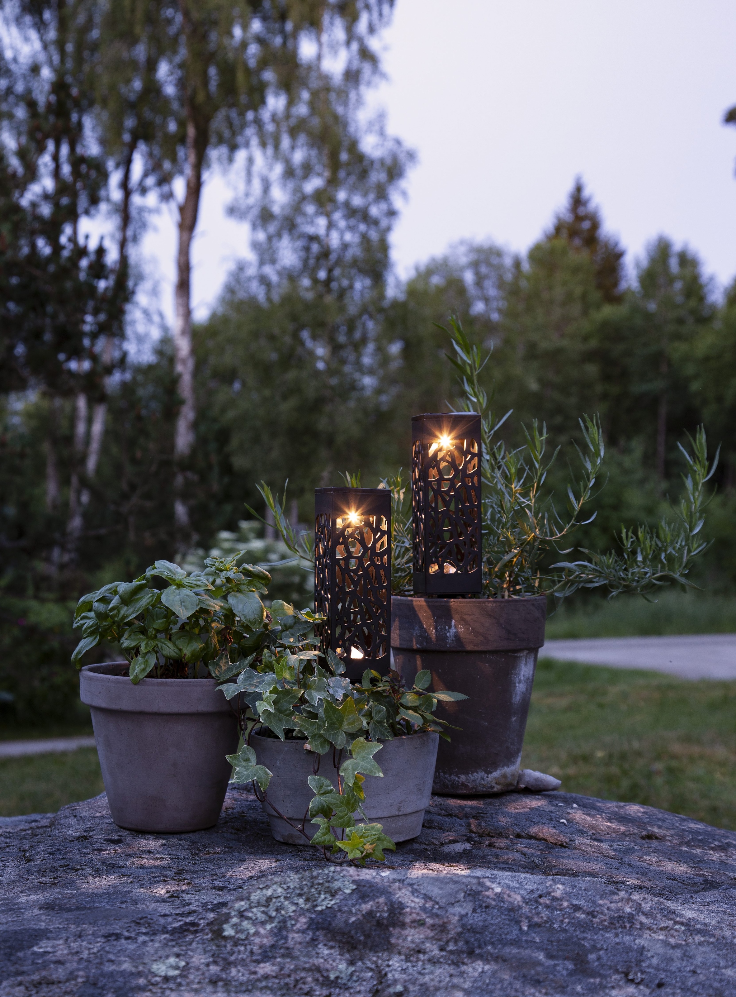 Parforce Traditional Hunting LED Solarleuchte »Solar Dekoration Izola« LED-Board 2 Stk. Neutralweiß 2er-Set, weißes Licht, Dämmerungssensor, Schalter