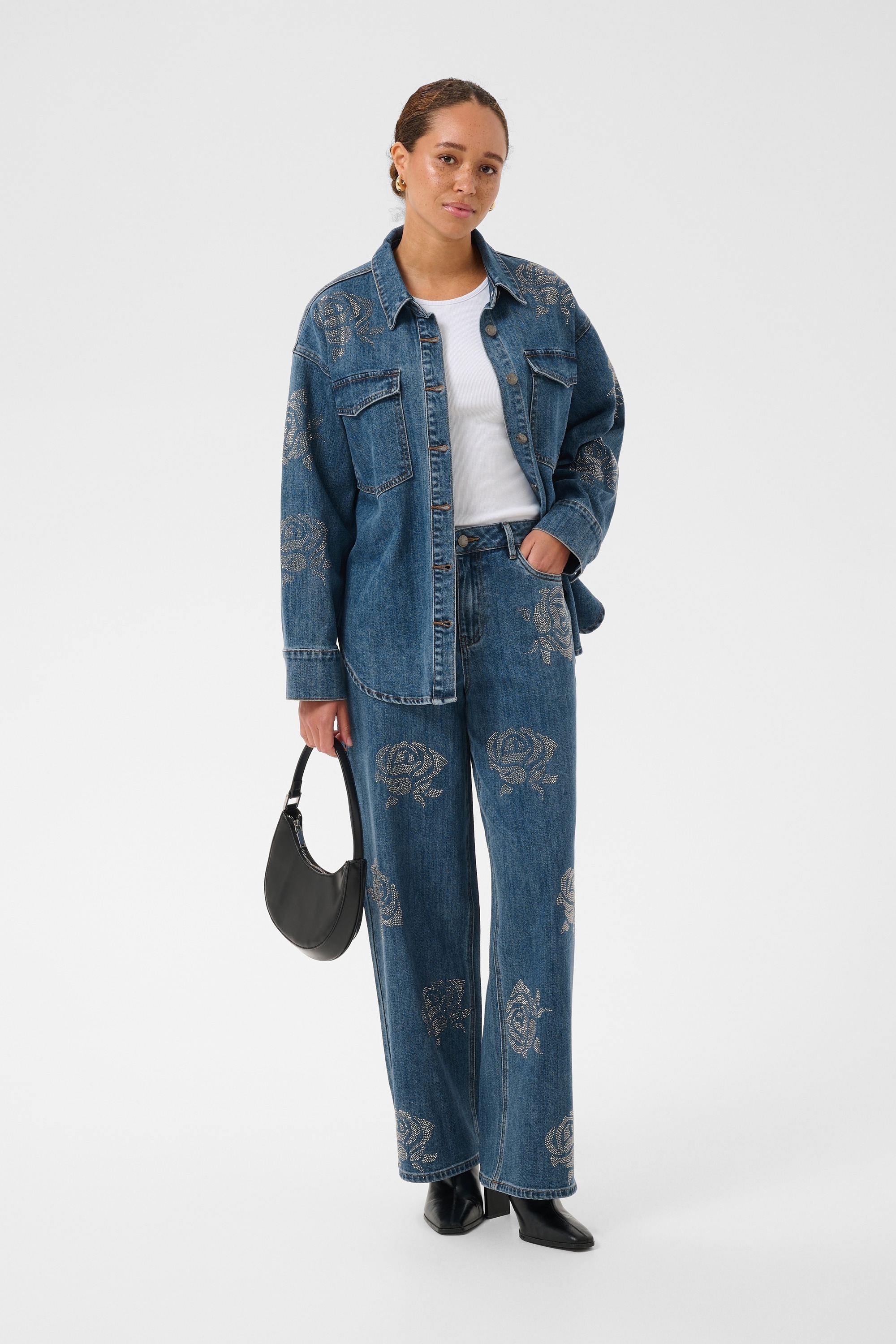 KAFFE Jeansbluse »Damen Jeanshemd KAcastelia«