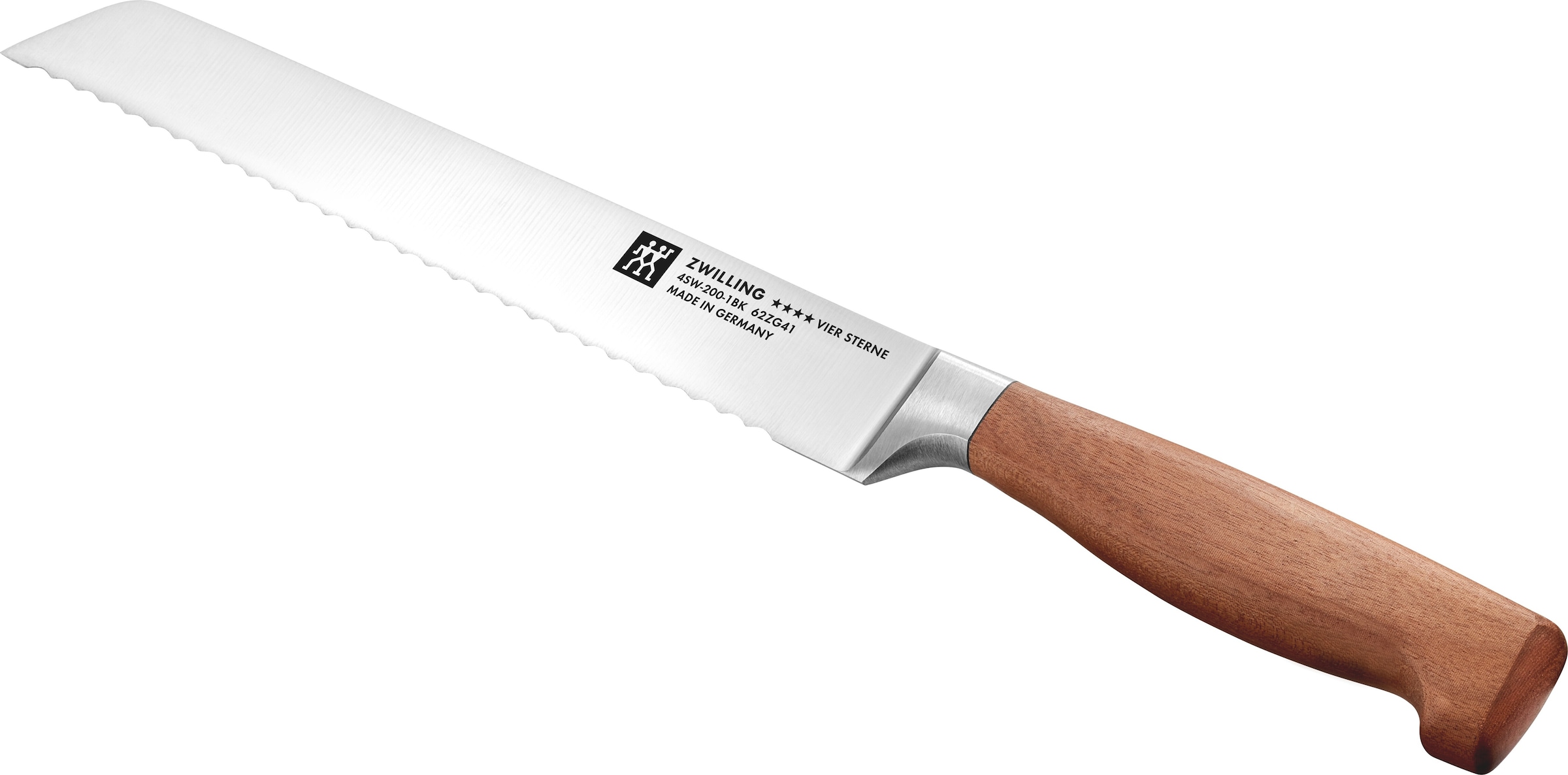 Zwilling Fleischmesser »**** VIER STERNE Wood« Made in Germany, Eigehärtete Klinge, FSC-Zertifizitiertes Holz