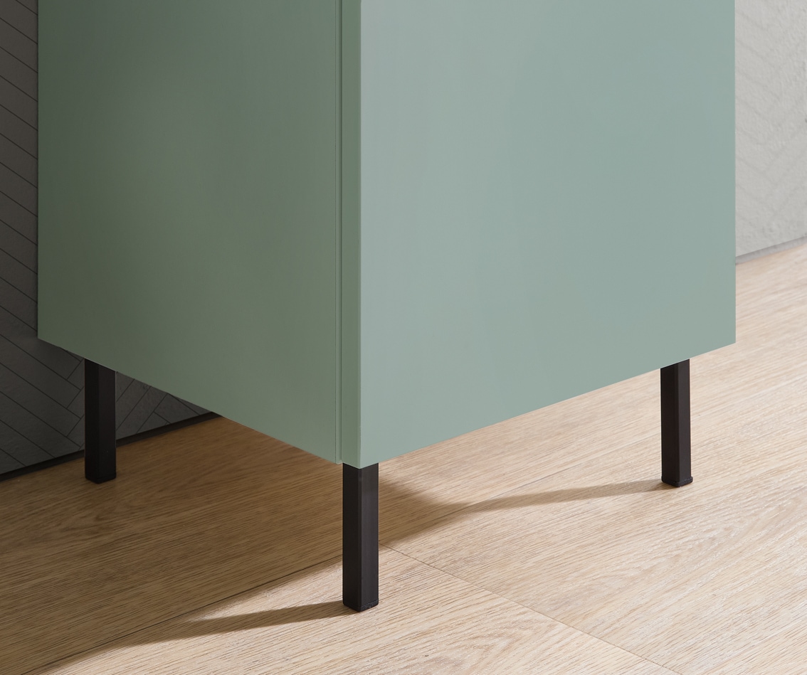 Saphir Möbelfuß »Quickset 4 Stück für Badmöbel« 4 Stk. tlg. Schwarz matt