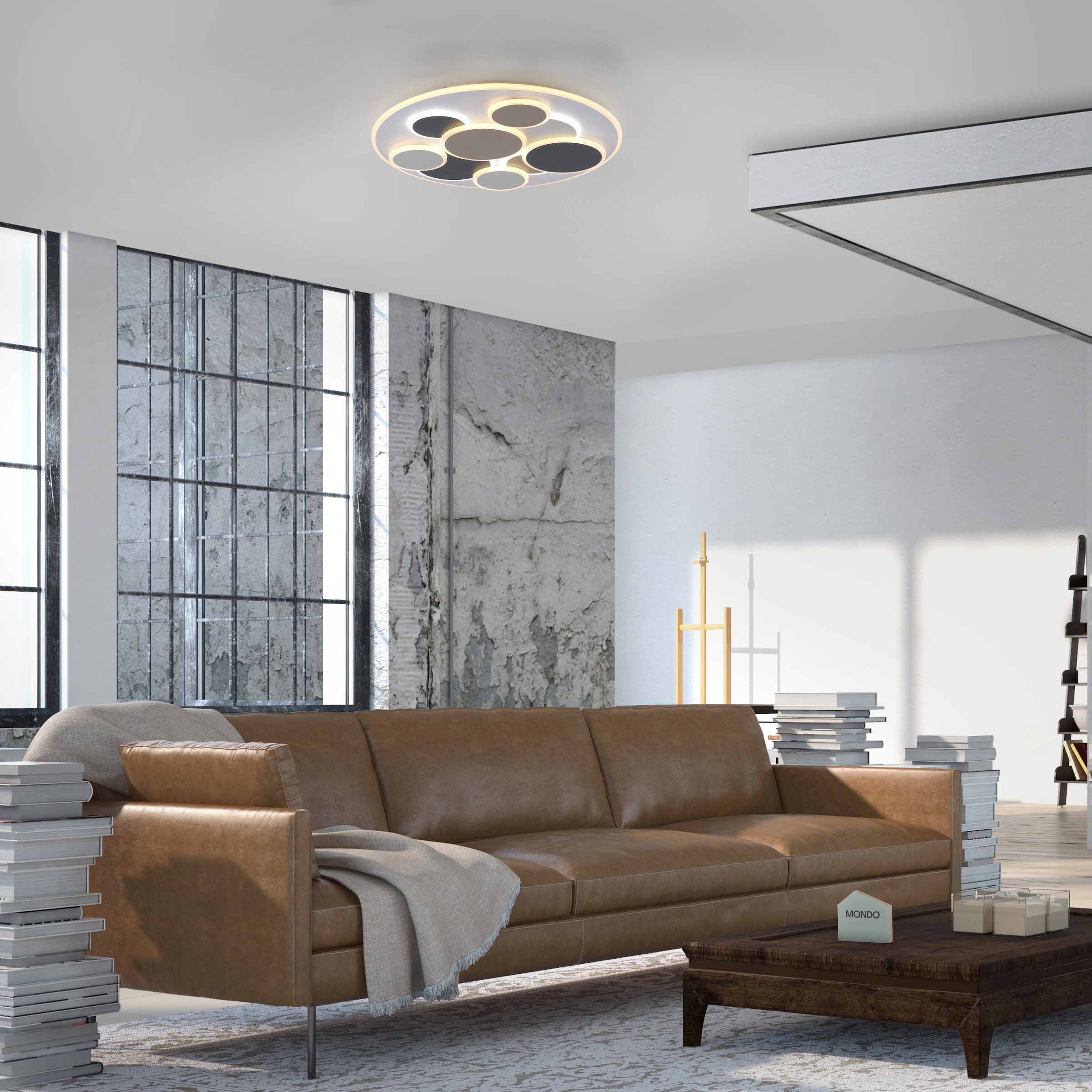 JUST LIGHT LED Deckenleuchte »MODENA« LED-Board 1 Stk. warmweiß - kaltweiß CCT 3000-6500K, dimmbar, Memoryfunktion, Infrarot-FB