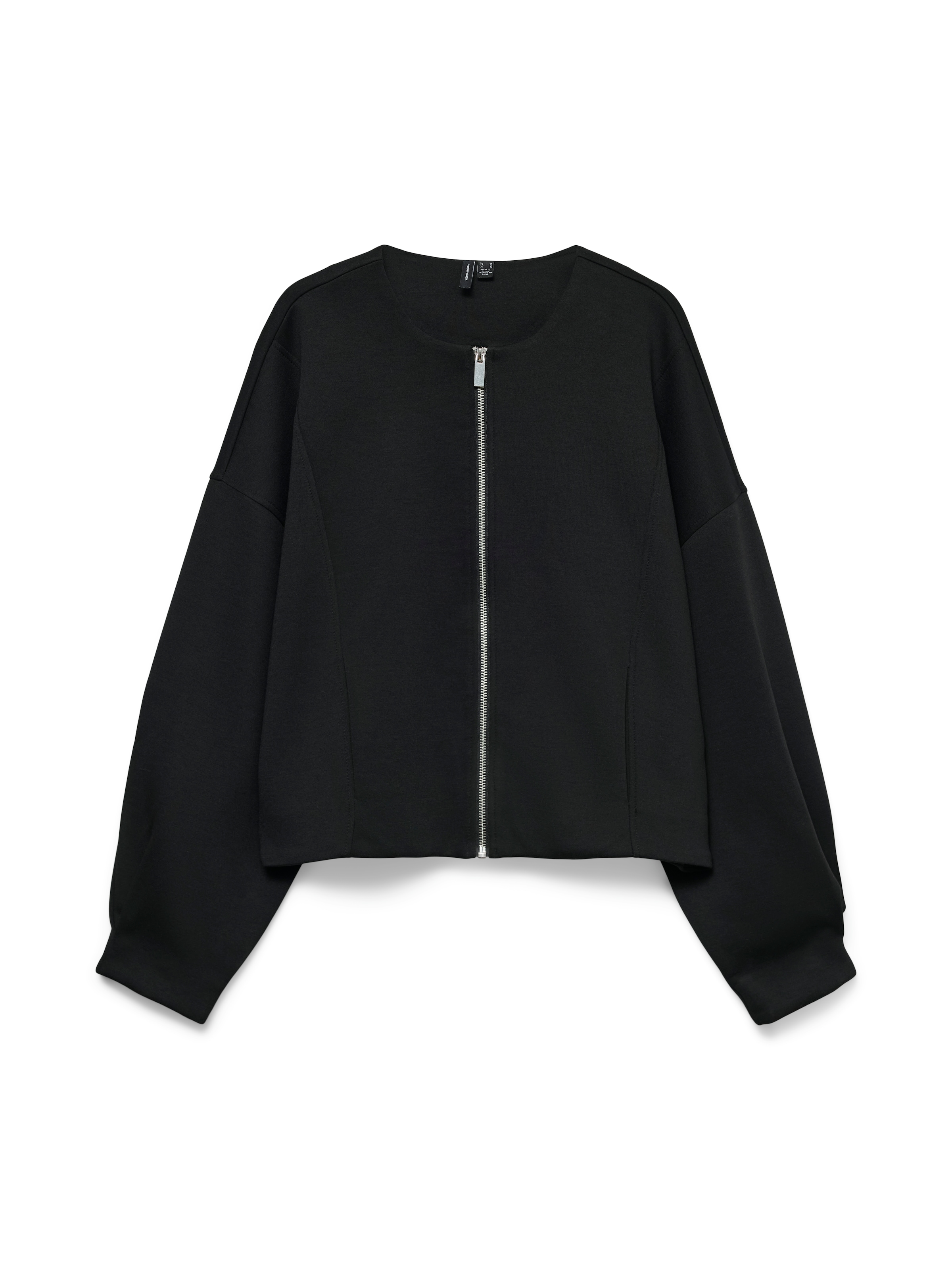 Vero Moda Kurzjacke »VMUMA LS O-NECK ZIP BOMBER JRS« Materialmix, loose fit
