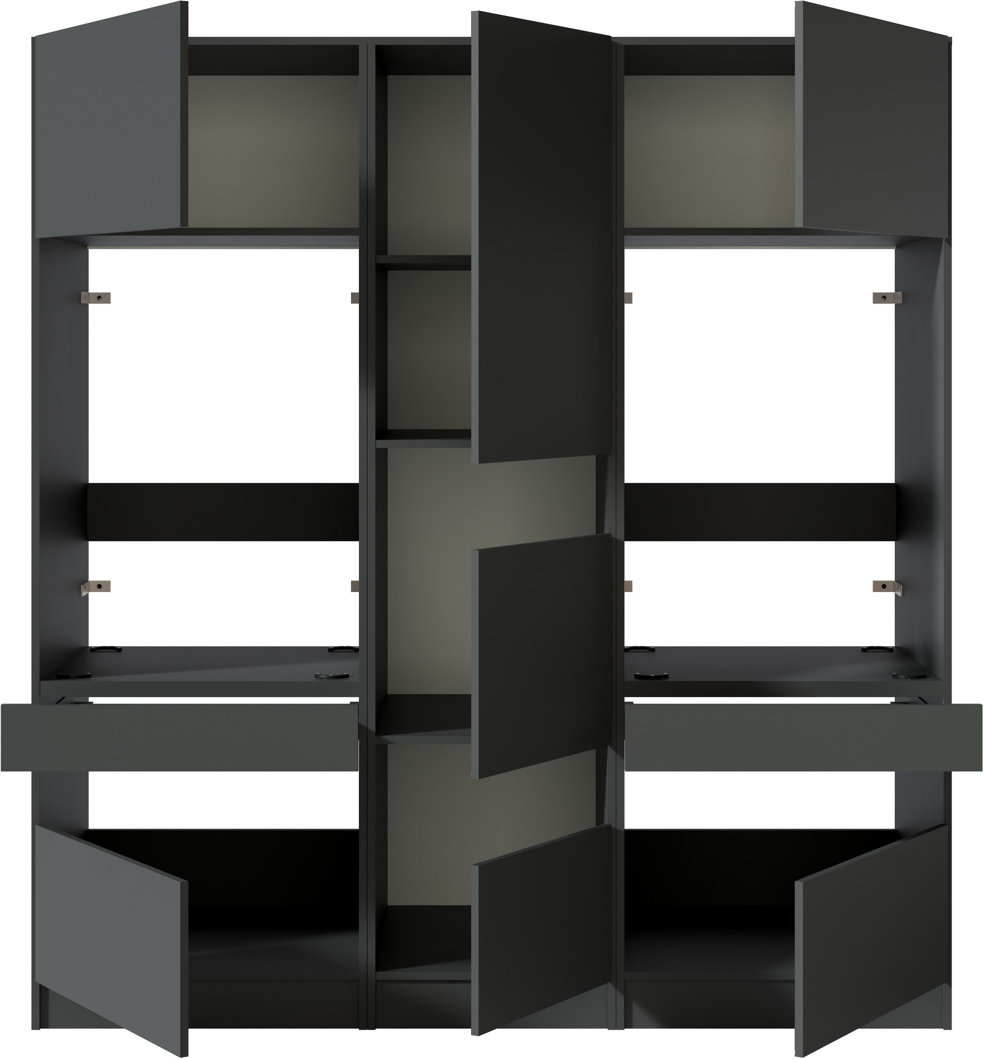 BASIC by Balculina Mehrzweckschrank-Set »Washhome B/T/H 186x68x200 cm« 3 Stk. tlg.