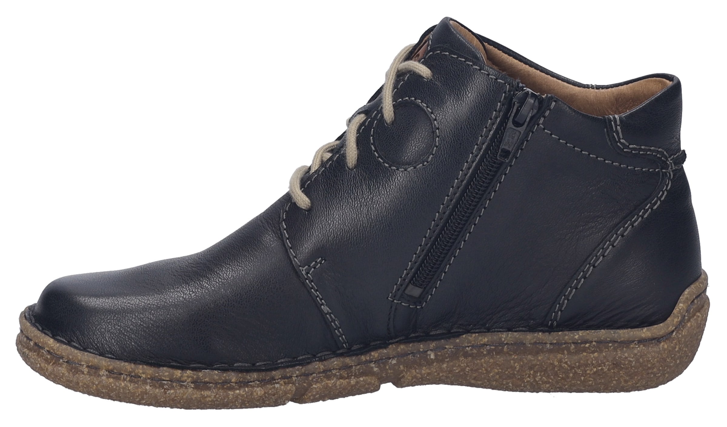Josef Seibel Schnürstiefelette »Neele 46«, Freizeitschuh, Komfortschuh mit Wechselfußbett aus Leder