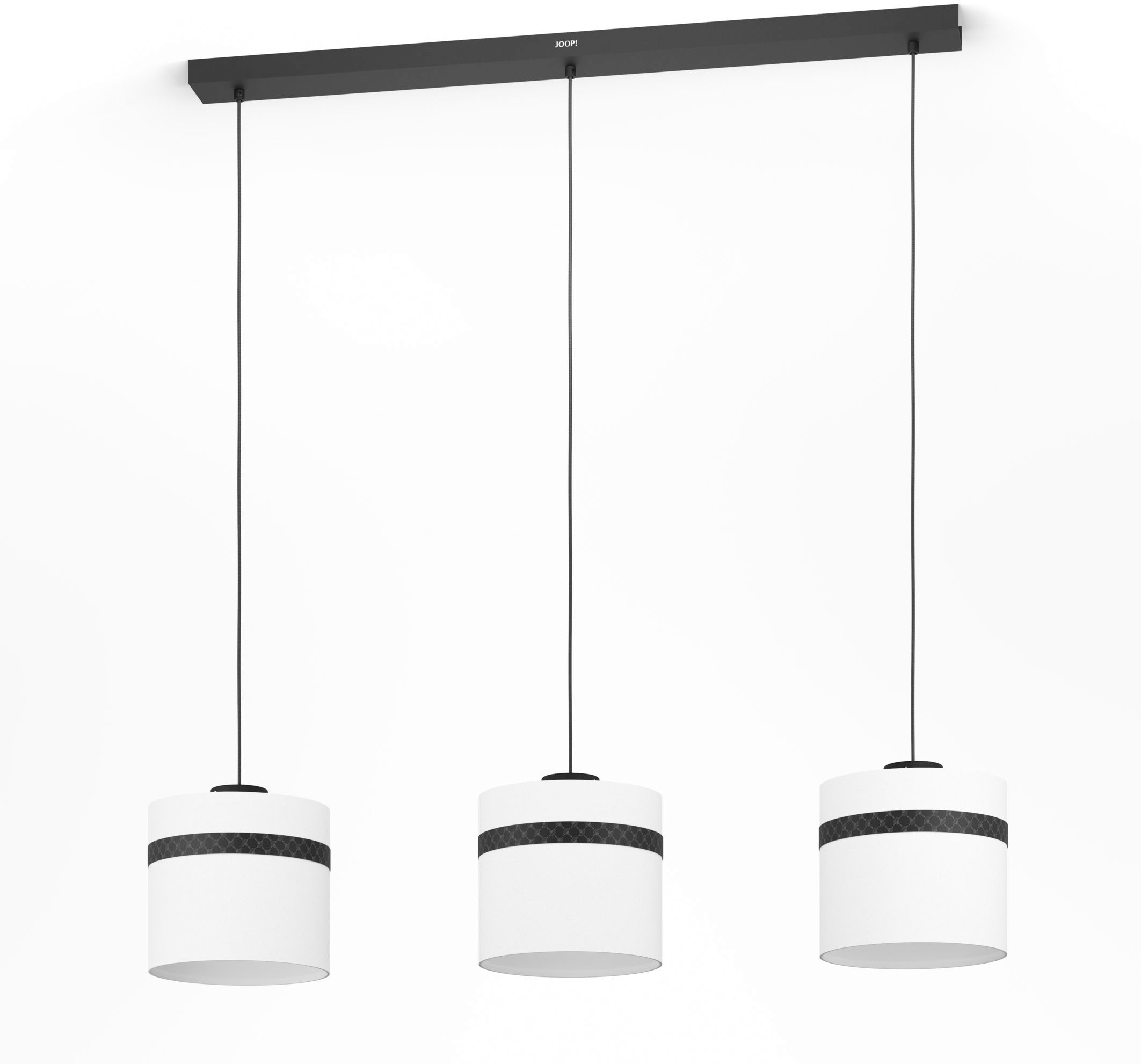 Joop! Hängeleuchte »ROUND LIGHTS«, mit rundemTextil-Leuchtschirmen und eingelassenen  Metall-Dekorbändern kaufen im OTTO Online Shop | Tischlampen