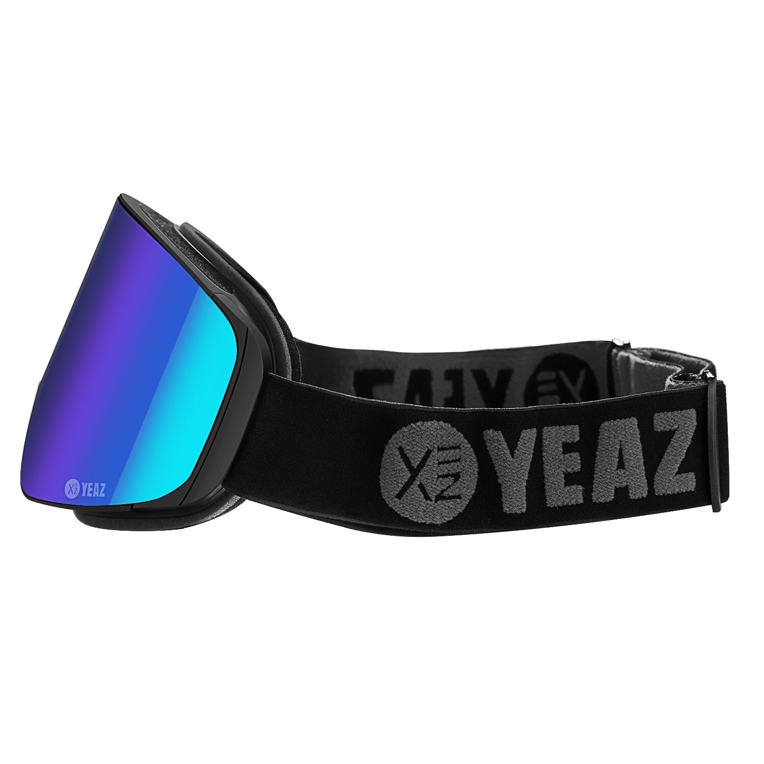 YEAZ Snowboardbrille »Magnet-Ski-Snowboardbrille grün verspiegelt/schwarz APEX«