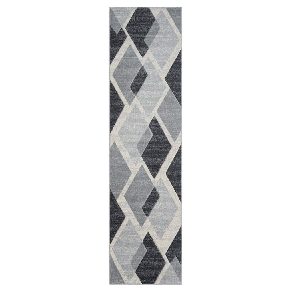 Carpet City Teppich »BONITO 7167«, rechteckig, 11 mm Höhe, Läufer, Flachflor, Hochtief-Muster/ 3D-Effekt, Geo-Muster, Wohnzimmer