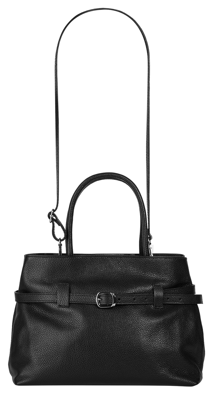 Cluty Henkeltasche, echt Leder, Made in Italy