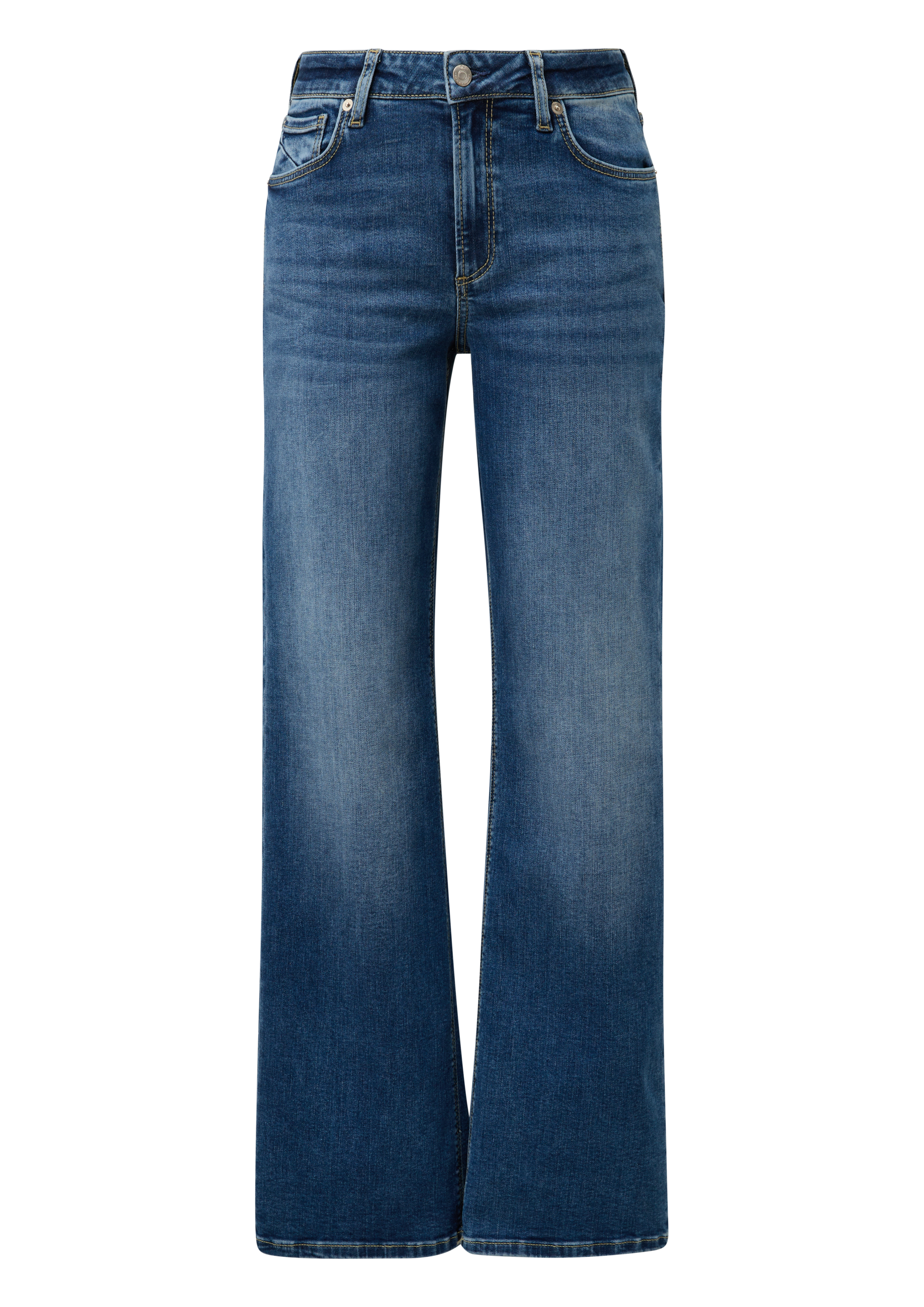 QS Slim-fit-Jeans, in blauer Waschung