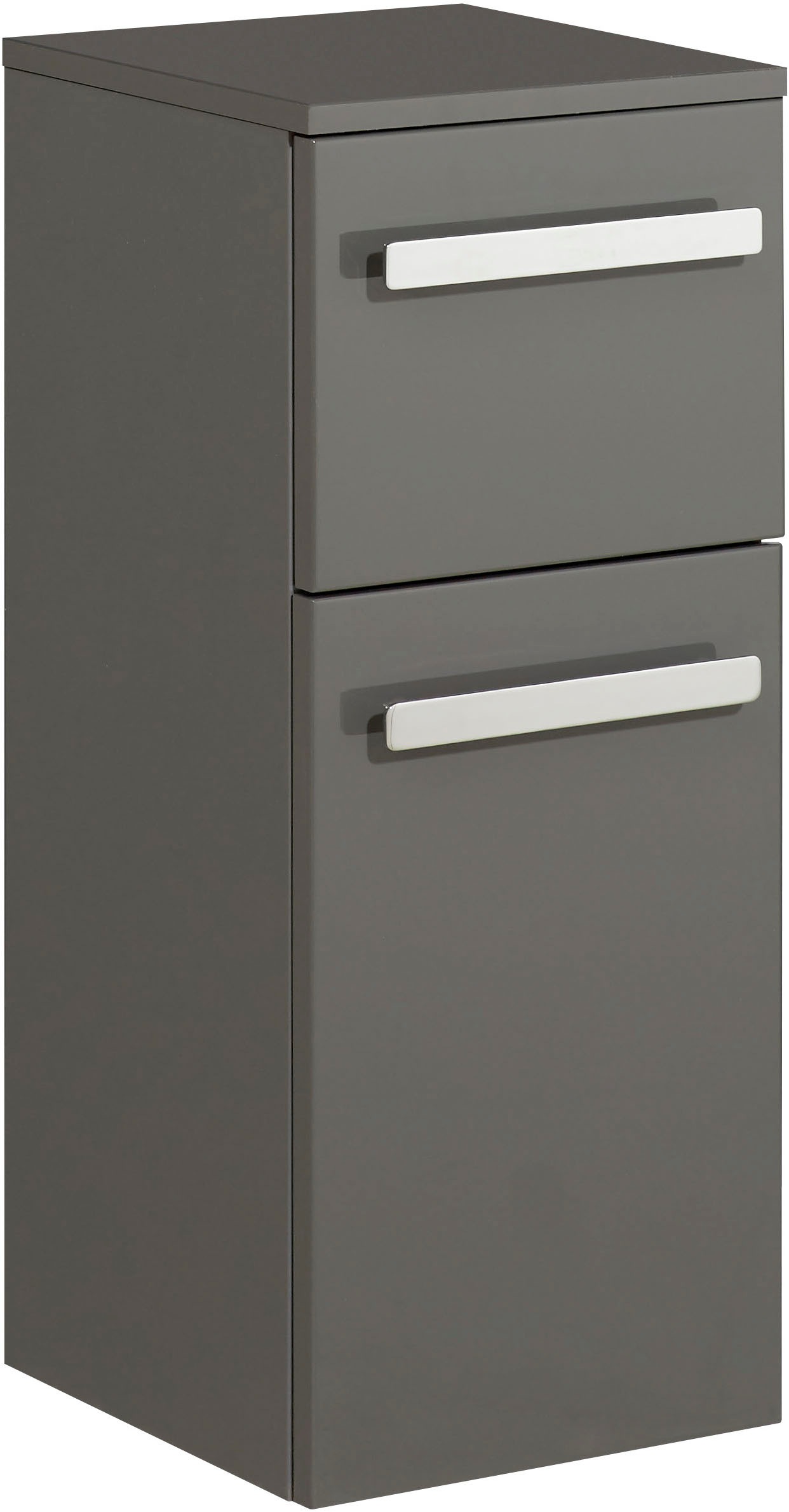 Saphir Badmöbel-Set »Serie 4005, vormontiert, Glaswaschbecken, Spiegelschrank«, (Set, 6 St.), Badezimmer-Set mit Unterschrank, Hängeschrank, Hochschrank, Türdämpfer