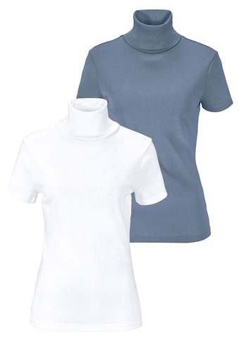 Rollkragenshirt, (Packung, 2er-Pack)