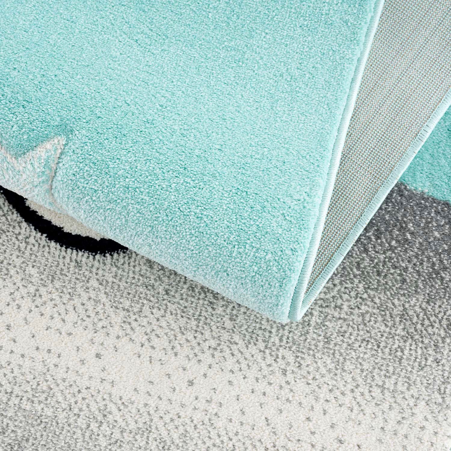 Carpet City Kinderteppich »Bueno Kids 9378«, rechteckig, 11 mm Höhe, Spielteppich, Löwe, Boot, 3D-Effekt, Weicher Flor, Pflegeleicht