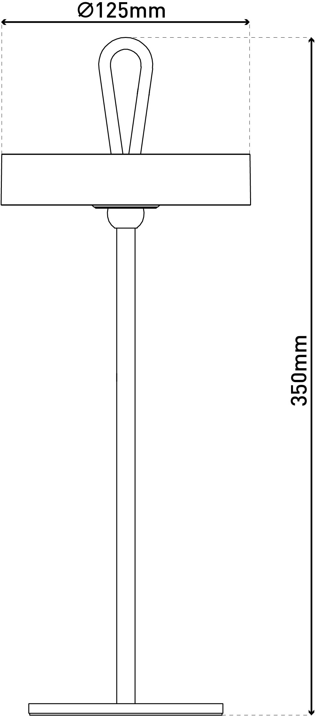 OTTO home LED Tischleuchte »Ellvra mit Holzfuß, abnehmbares Kopfteil als Hängeleuchte verwendbar« LED-Modul 1 Stk. Warmweiß aufladbar, inkl Akku + USB Kabel, Kopfteil magnetisch, abnehmbar, Holz