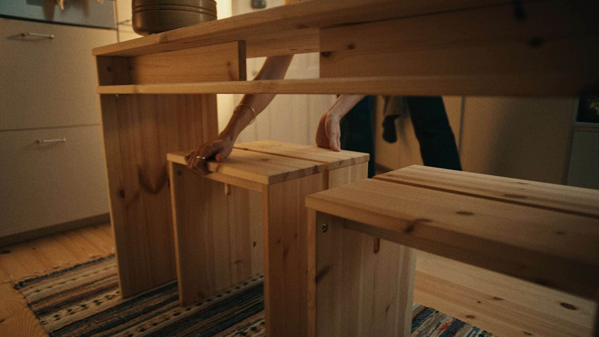 Karup Design Essbank »Join-In Bench, stabile Sitzbank, aus FSC®-Massivholz« minimalistisches Design, langlebig, flexibel, vielseitig éinsetzbar