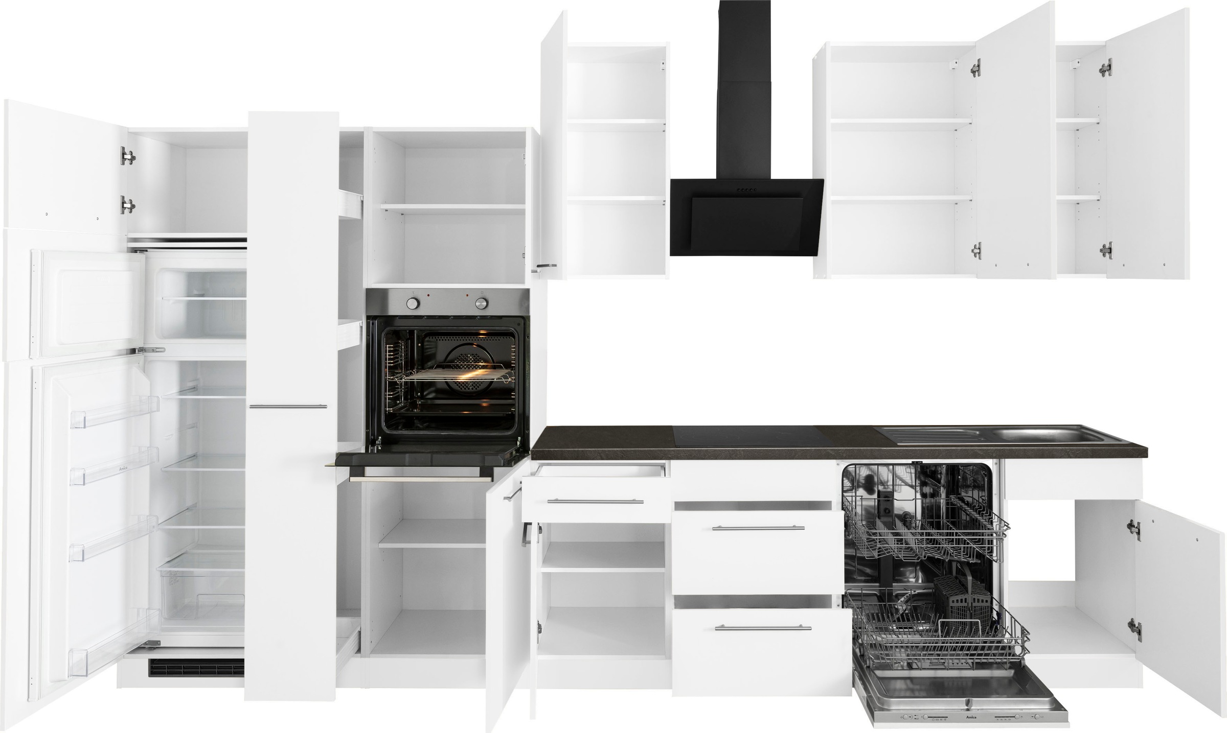 wiho Küchen Küchenzeile »Unna«, mit OTTO E-Geräten, bei cm bestellen 370 online Breite