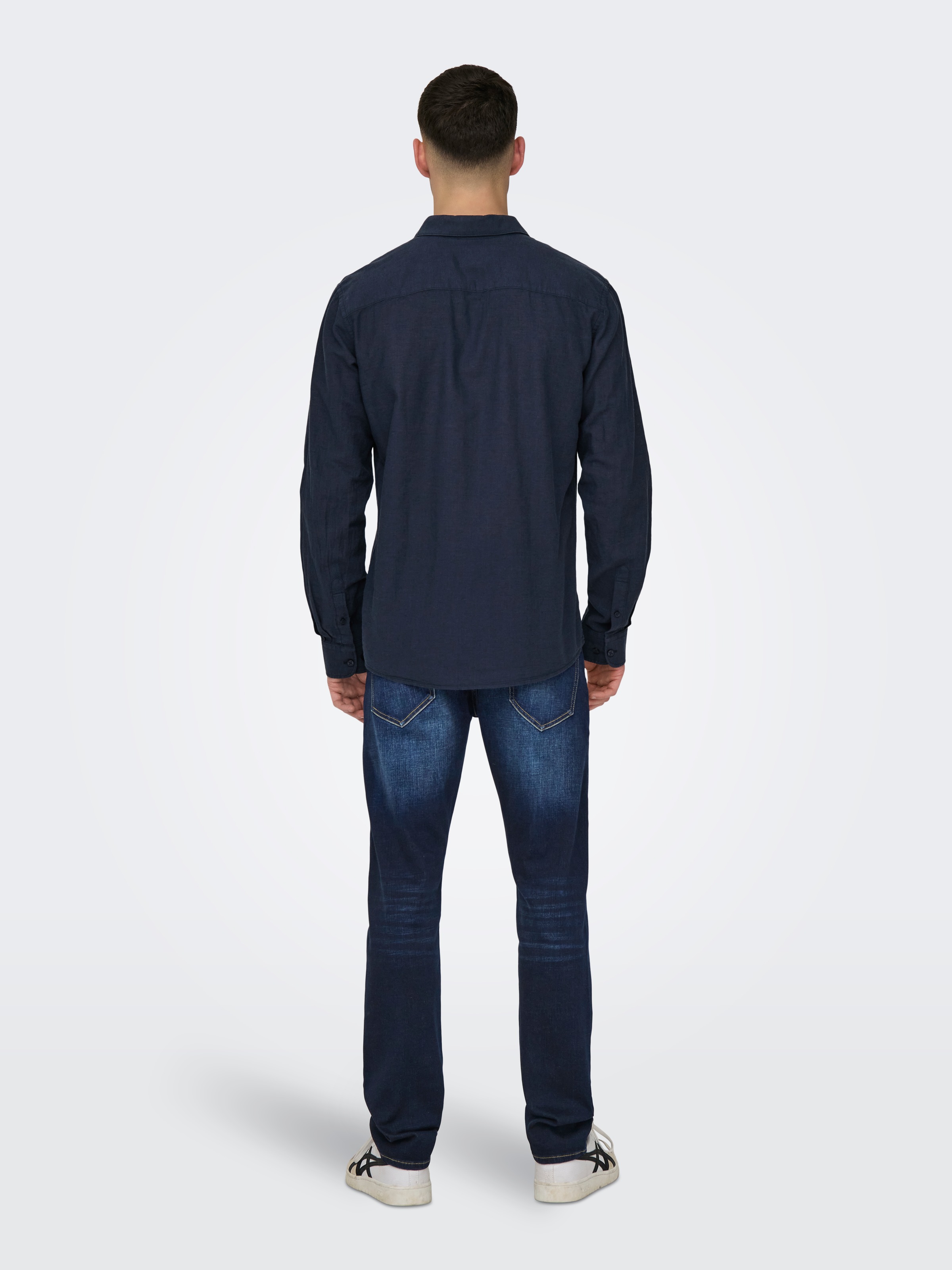 ONLY & SONS Langarmhemd »ONSCAIDEN LS SOLID LINEN SHIRT NOOS«