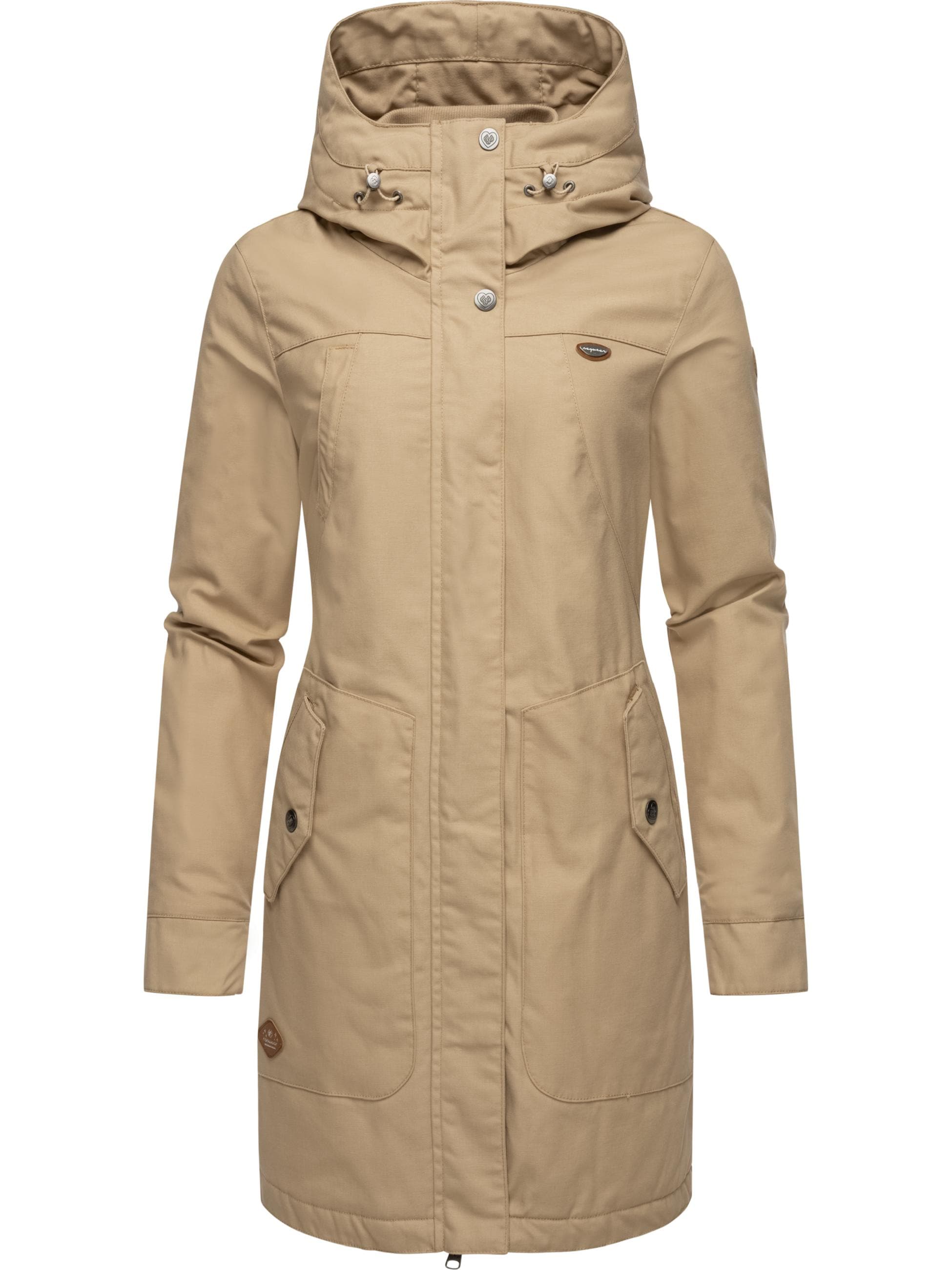 Wintermantel »Wintermantel Jannisa«, stylischer Damen Winterparka mit Kapuze