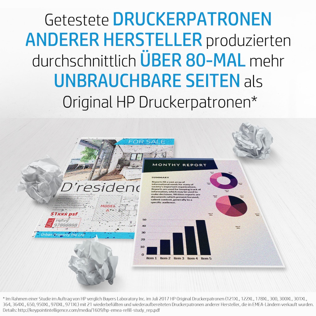 HP Nachfülltinte »6ZA18AE Dreifarbig Druckkopf«, für HP, (1 St.)