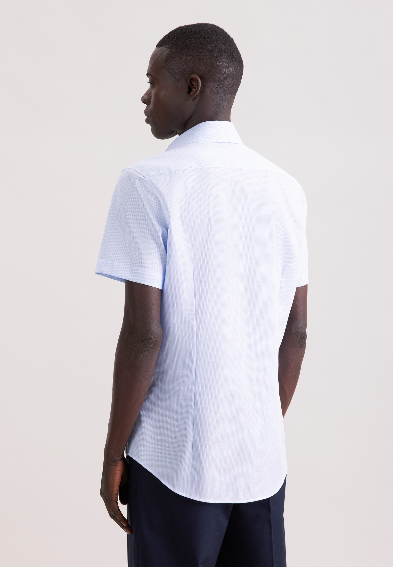 seidensticker Businesshemd »Schwarze Rose« Slim 1/2 Kentkragen Struktur