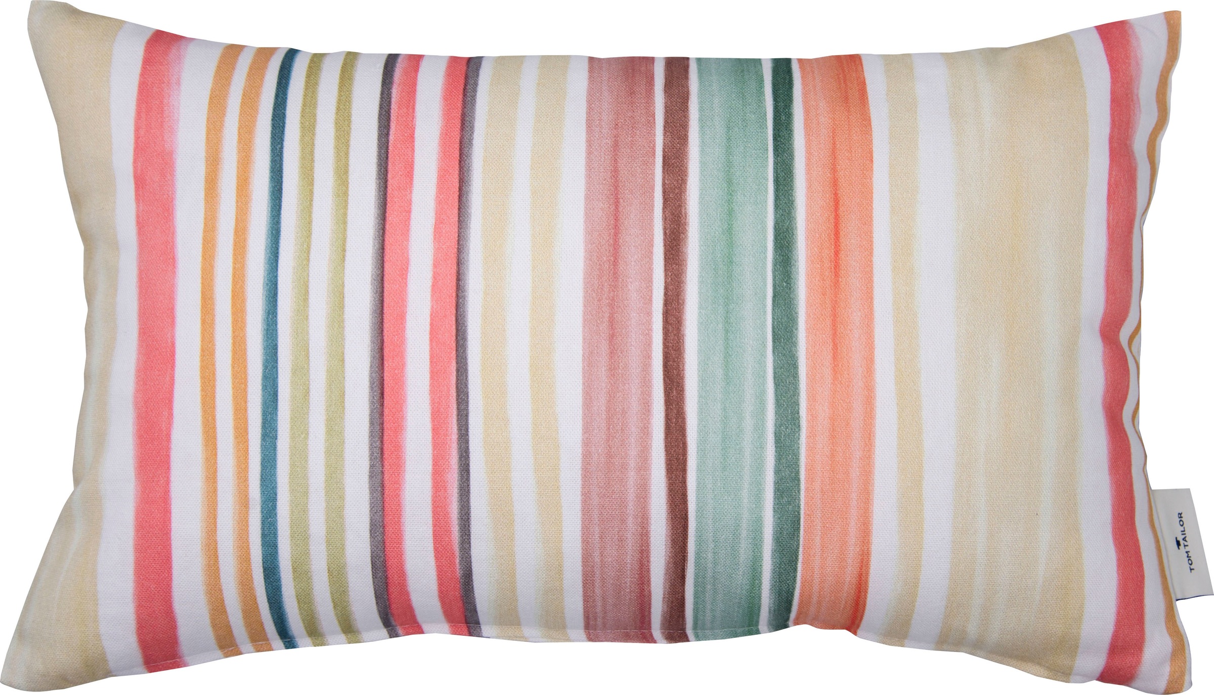 TOM TAILOR Kissenhülle »Washed Out Multi Stripes«, (1 St.), mit pastelligen Streifen