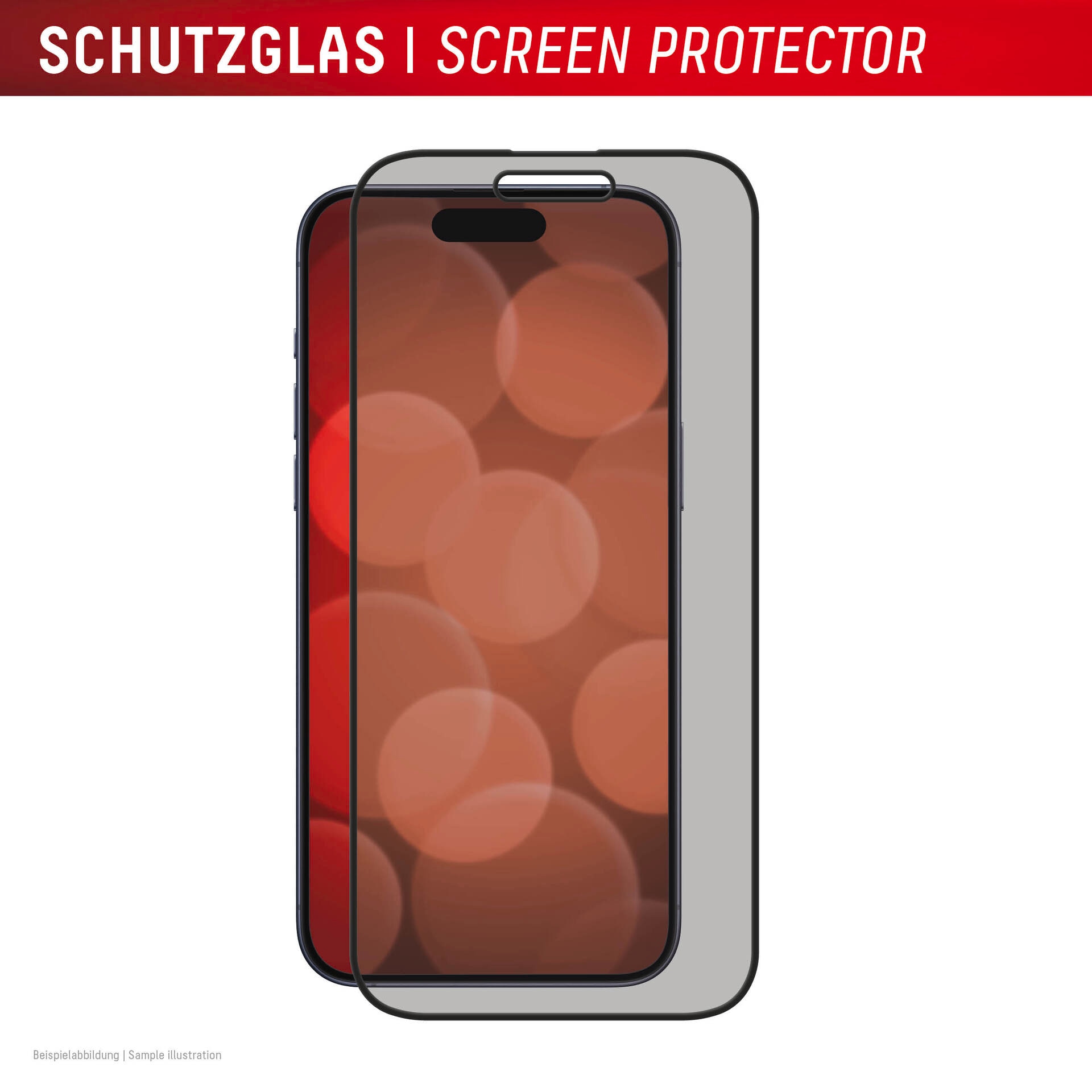 Displex Displayschutzglas »Privacy Glass Full Cover« für Apple iPhone 16 1 Stk. tlg. Displayschutzfolie, Schutzfolie, Bildschirmschutz, kratz- & stoßfest