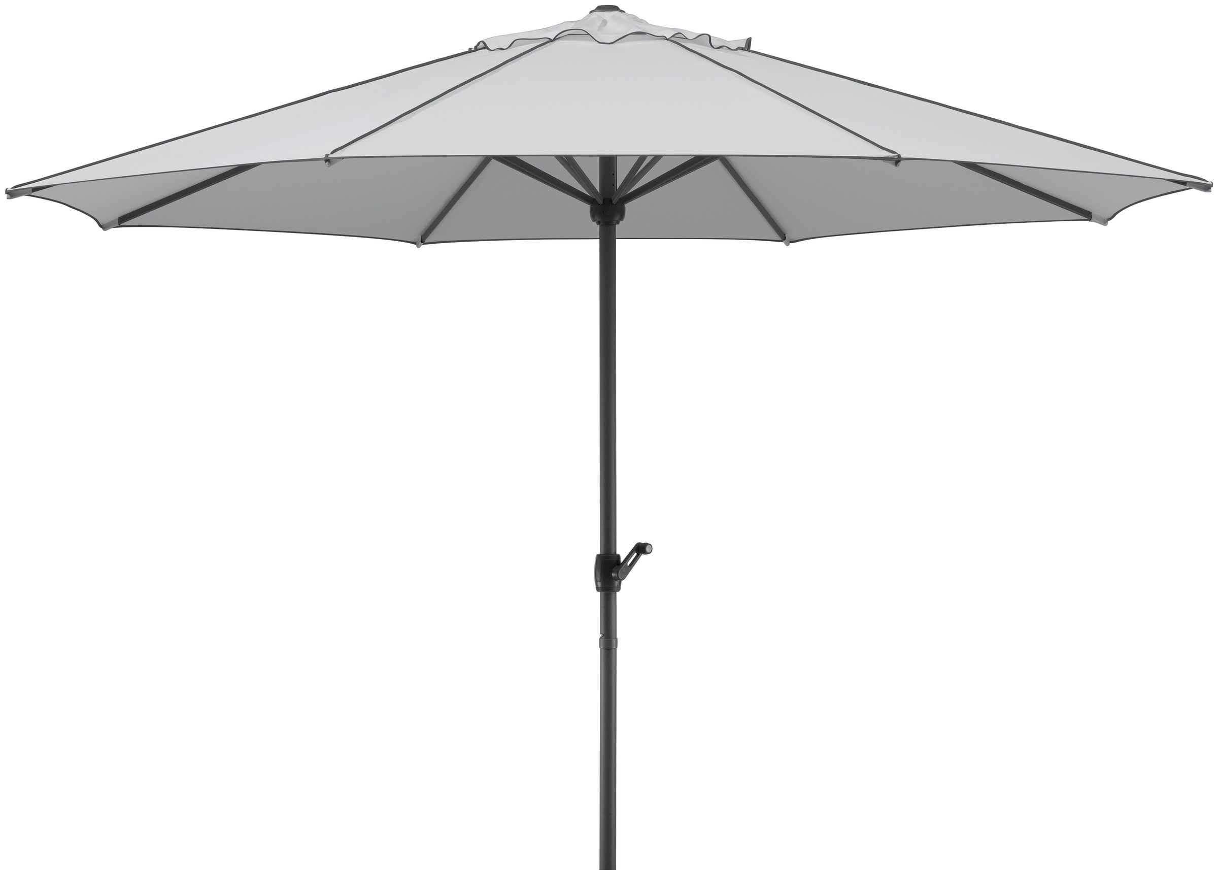 Schneider Schirme Marktschirm »Adria«, Durchmesser 350 cm, silbergrau, rund, ohne Schirmständer