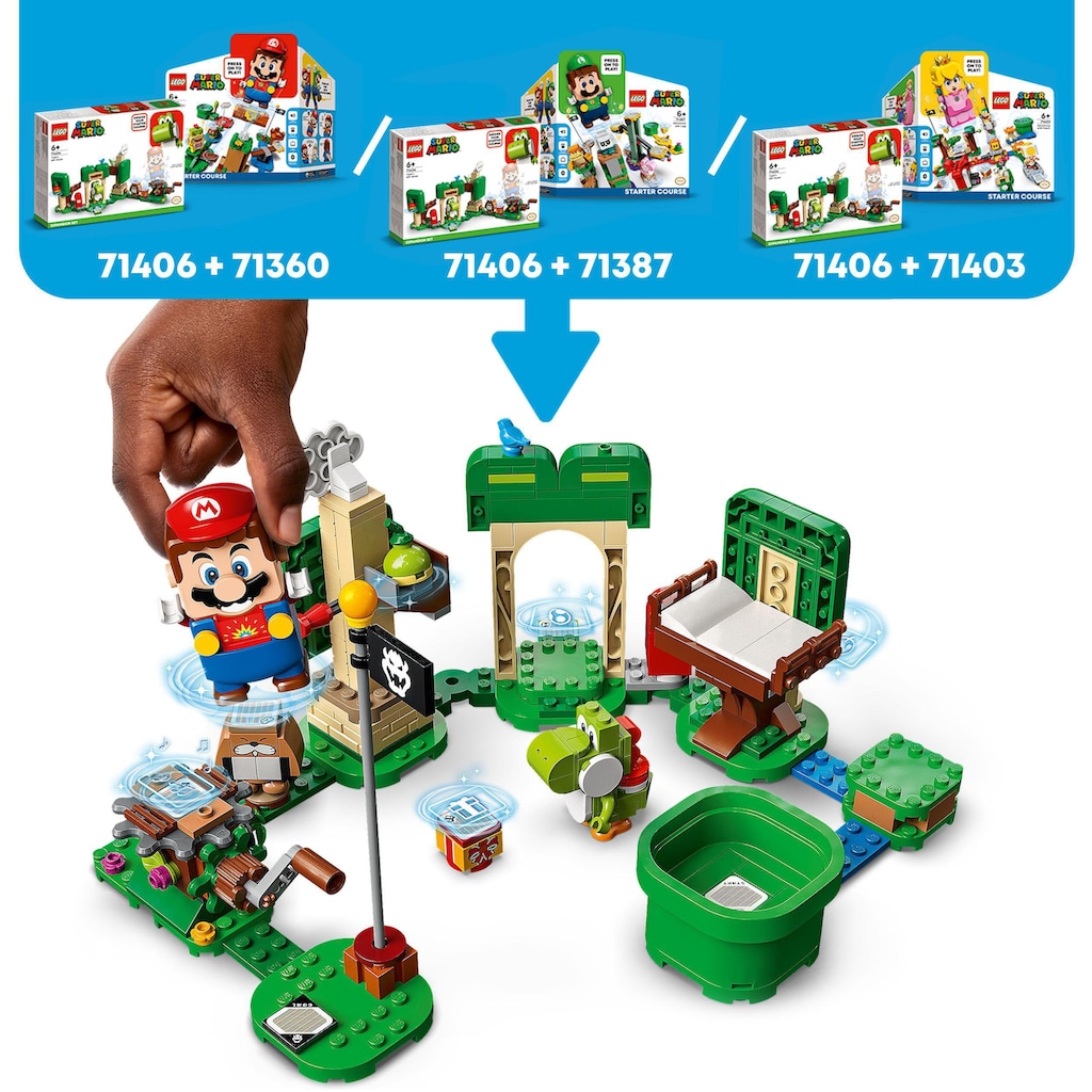 LEGO® Konstruktionsspielsteine »Yoshis Geschenkhaus – Erweiterungsset (71406), LEGO® Super Mario«, (246 St.)