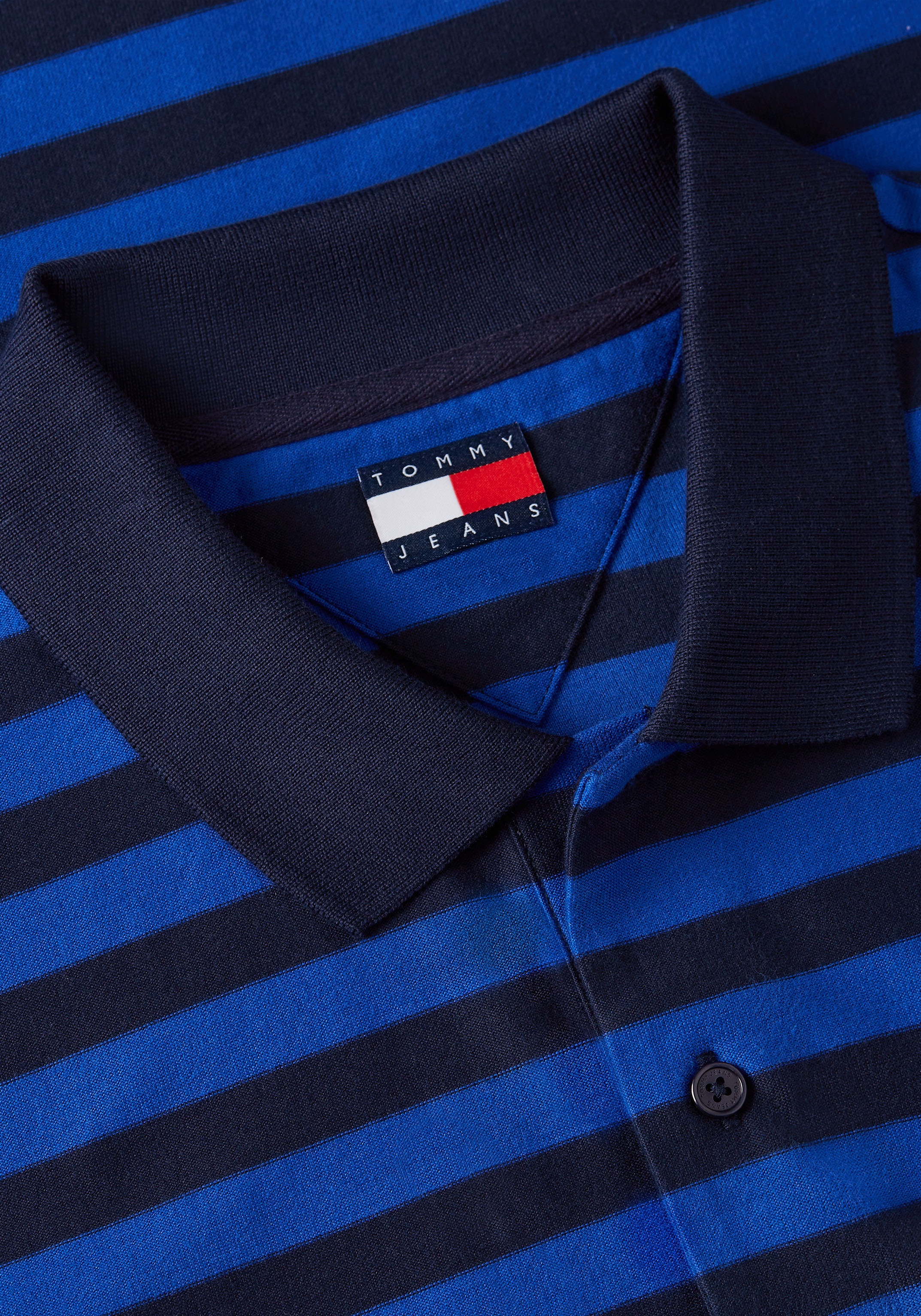 Tommy Jeans Poloshirt »TJM REG STRIPE POLO EXT« aus Baumwoll-Jersey, Regular Fit