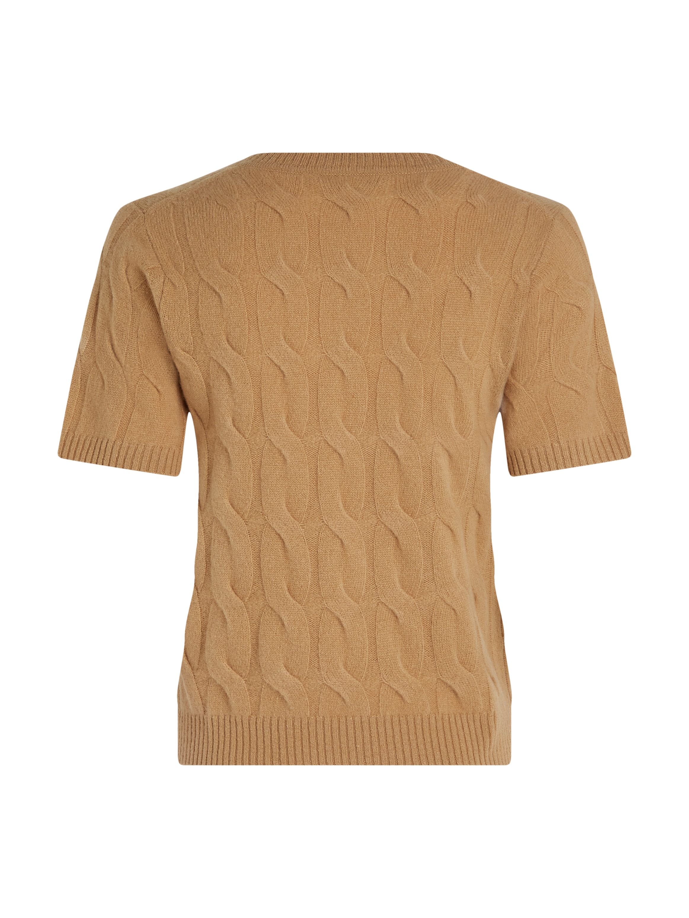Tommy Hilfiger Strickpullover »SOFT WOOL CABLE SS HENLEY«, mit Zopfmuster, Henley