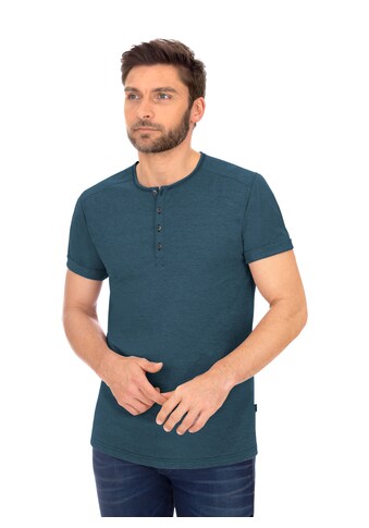 Trigema T-Shirt, mit Knopfleiste DELUXE Baumwolle kaufen