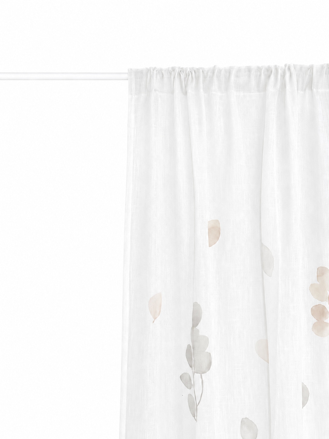 OTTO home Gardine »Reeffa« Multifunktionsband 1 Stk. tlg. sanfter Blätterdruck, mit Lichtschutz