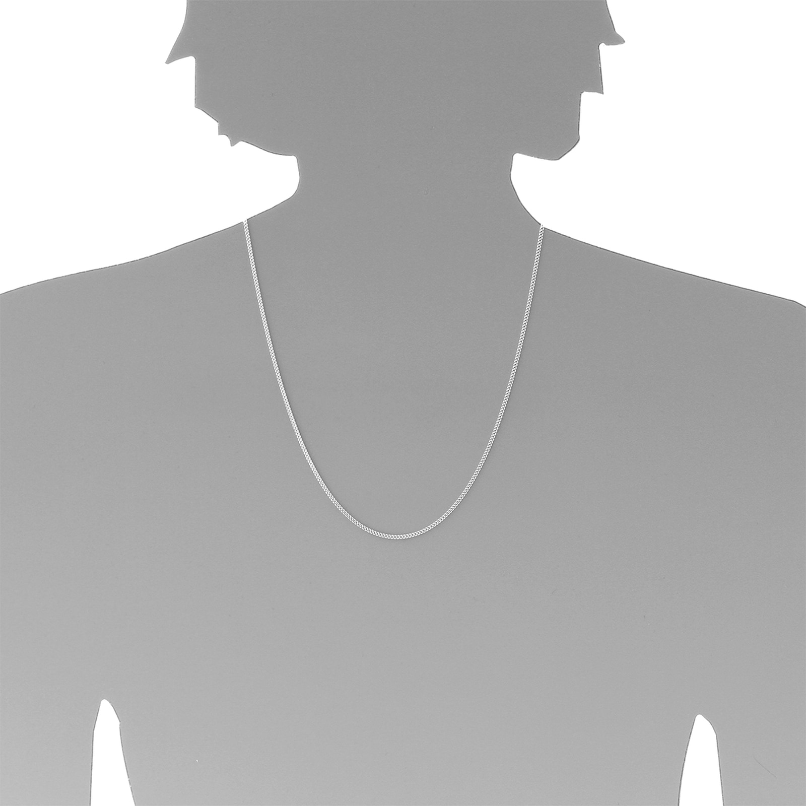 OSTSEE-SCHMUCK Silberkette »- Panzer 1,6 mm - Silber 925/000 -,«