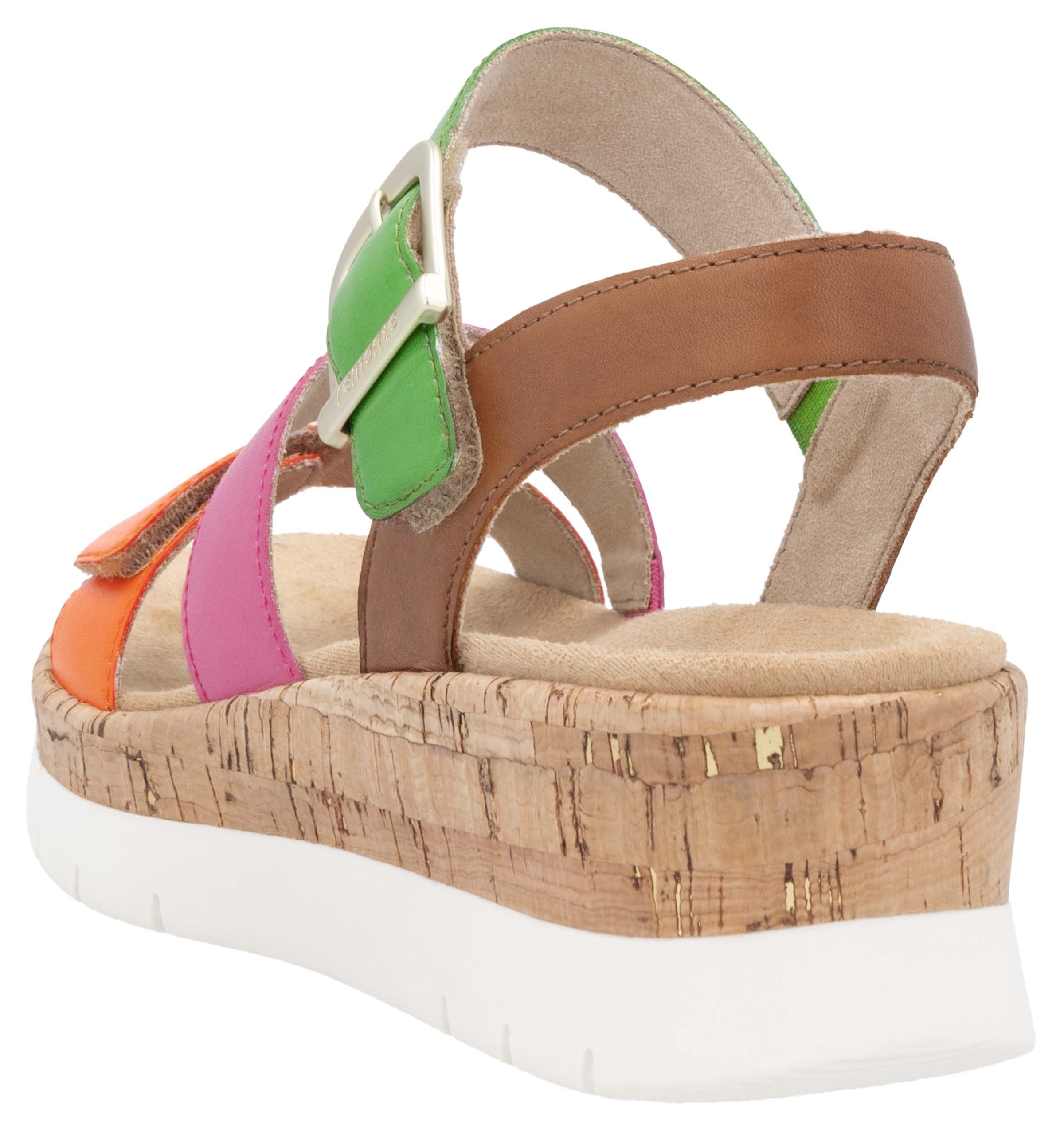 Remonte Keilsandalette, Riemchensandale, Sommerschuh, Bequemschuh mit Zierschnalle