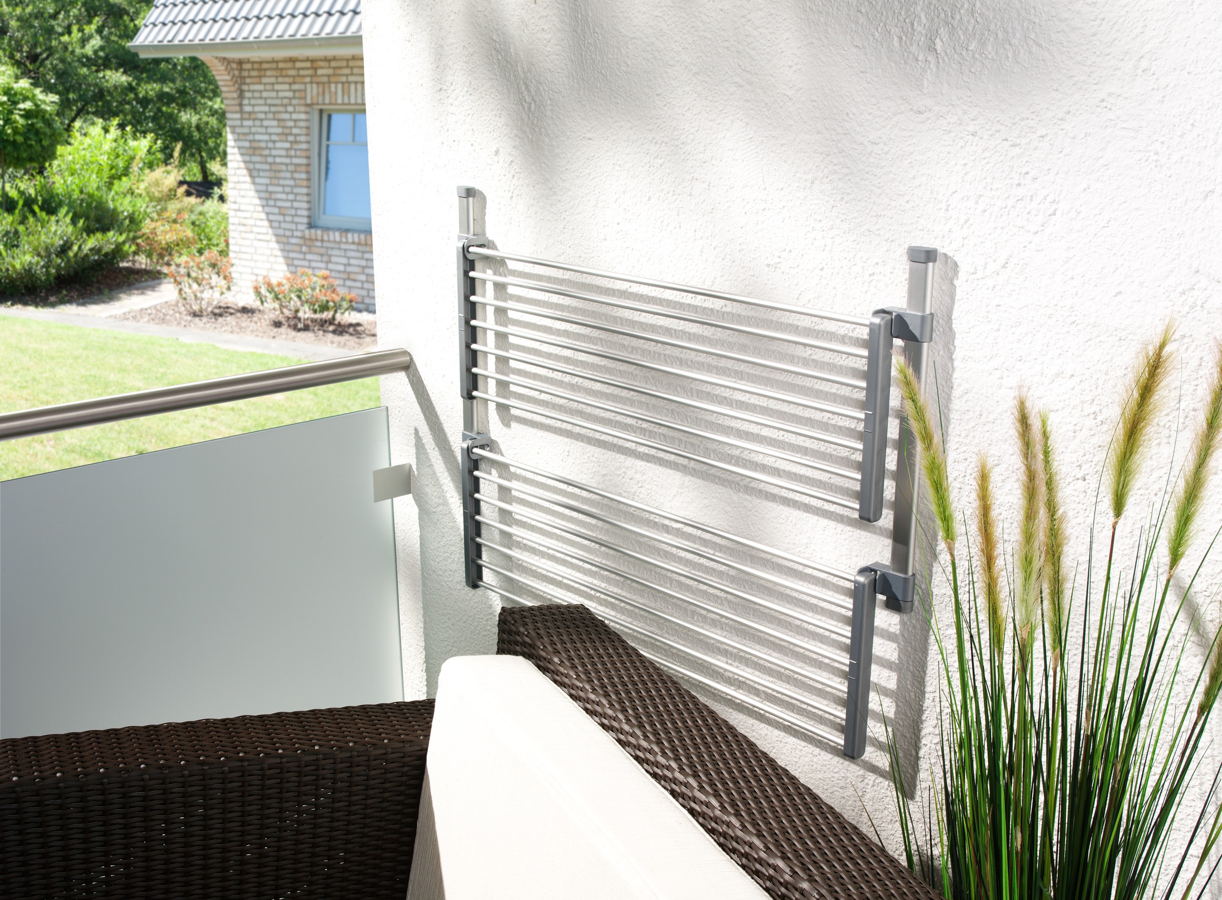 Ruco Balkonwäschetrockner »Balkontrockner, 10m Trockenlänge« Wäschetrockner, Hängetrockner, rostfrei, Aluminium, Made in Germany