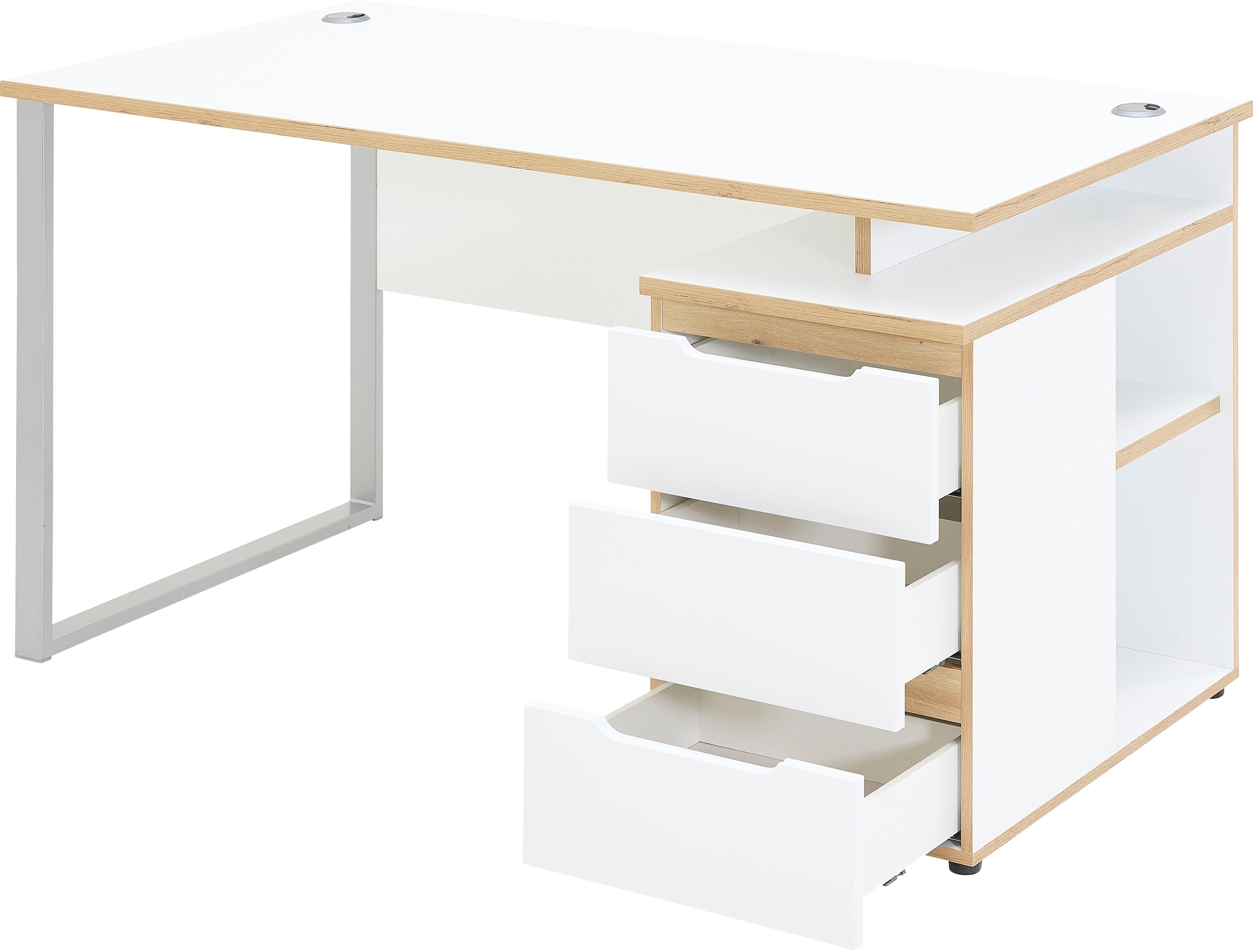 Innostyle Schreibtisch »Memphis Schreibtisch, 150x77x73cm (B/H/T)«, (1 St.), ABS-Kantenschutz, Soft Touch Oberfläche