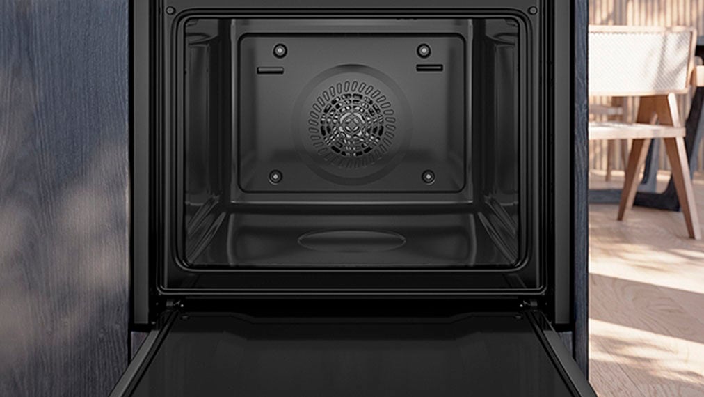 SIEMENS Elektro-Herd-Set »HE517BBS3«, mit Backwagen, Backwagen mit ausziehbarer Tür für bequemes Kochen & Backen