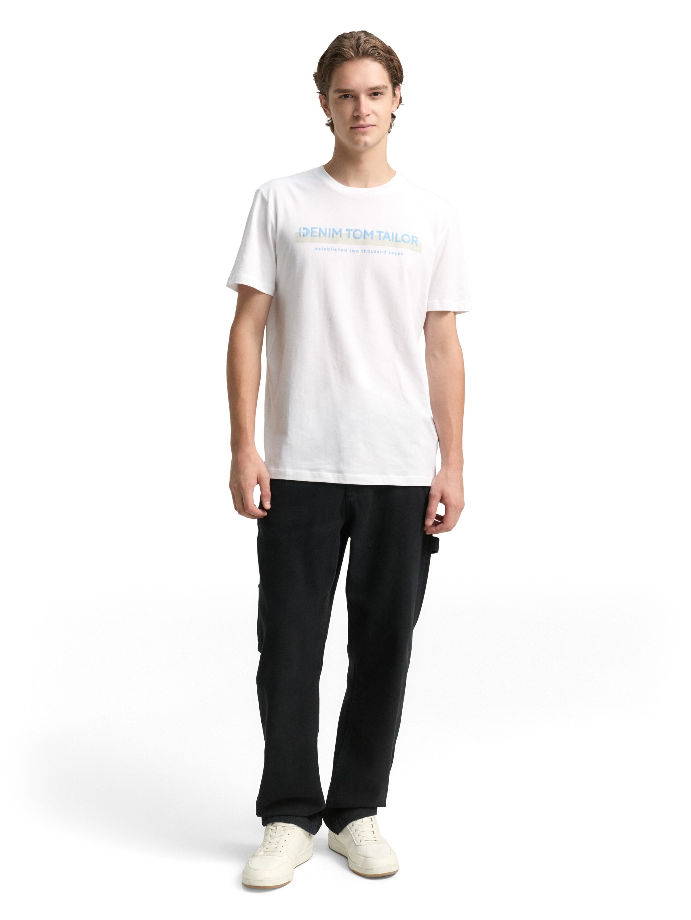 TOM TAILOR Denim T-Shirt, mit Logofrontprint