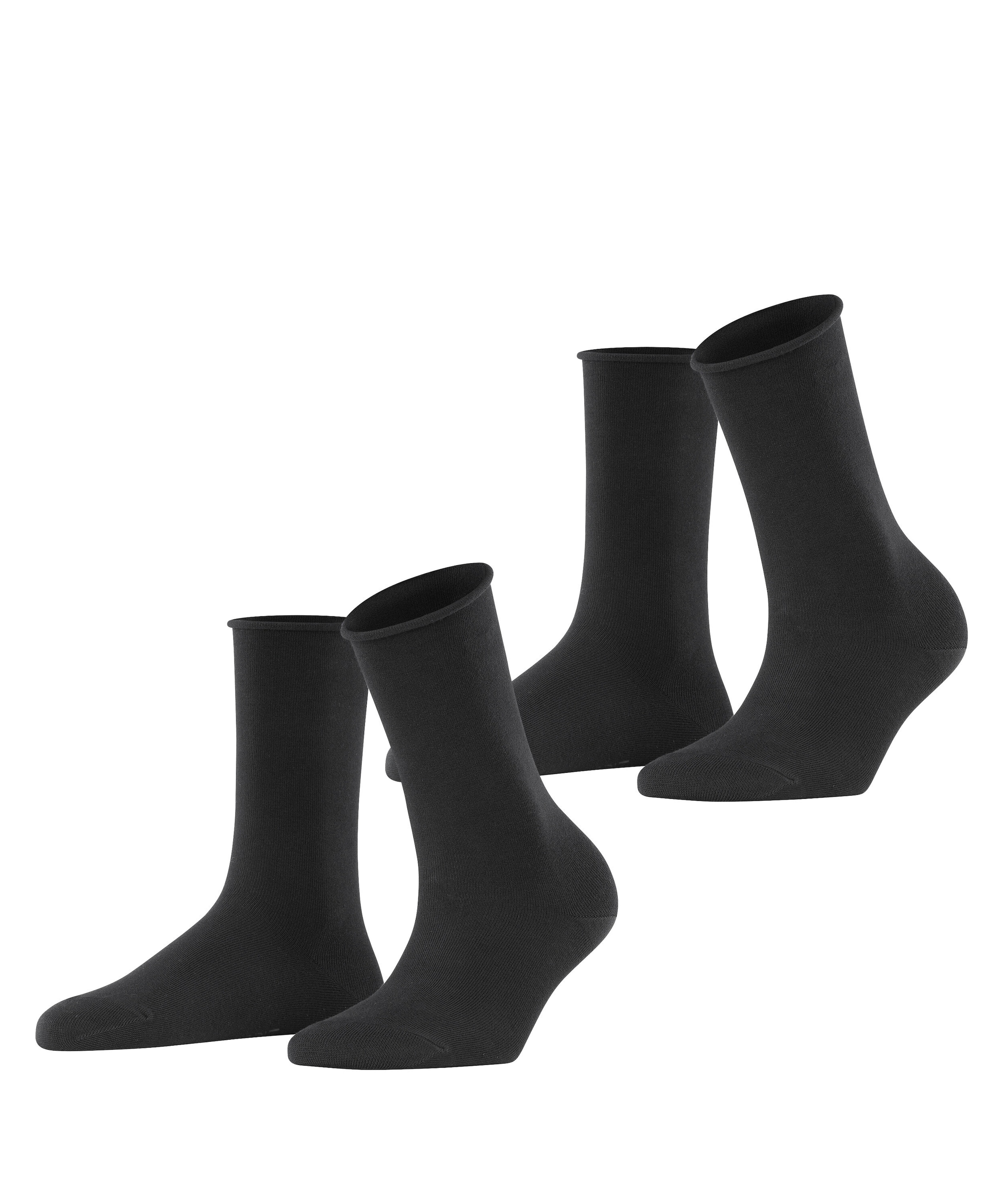 Esprit Socken »Basic Pure« 2 Paar, 2 Paar tlg. ohne einschneidendes Bündchen, Basic-Socke, Uni-Strümpfe atmungsaktiv