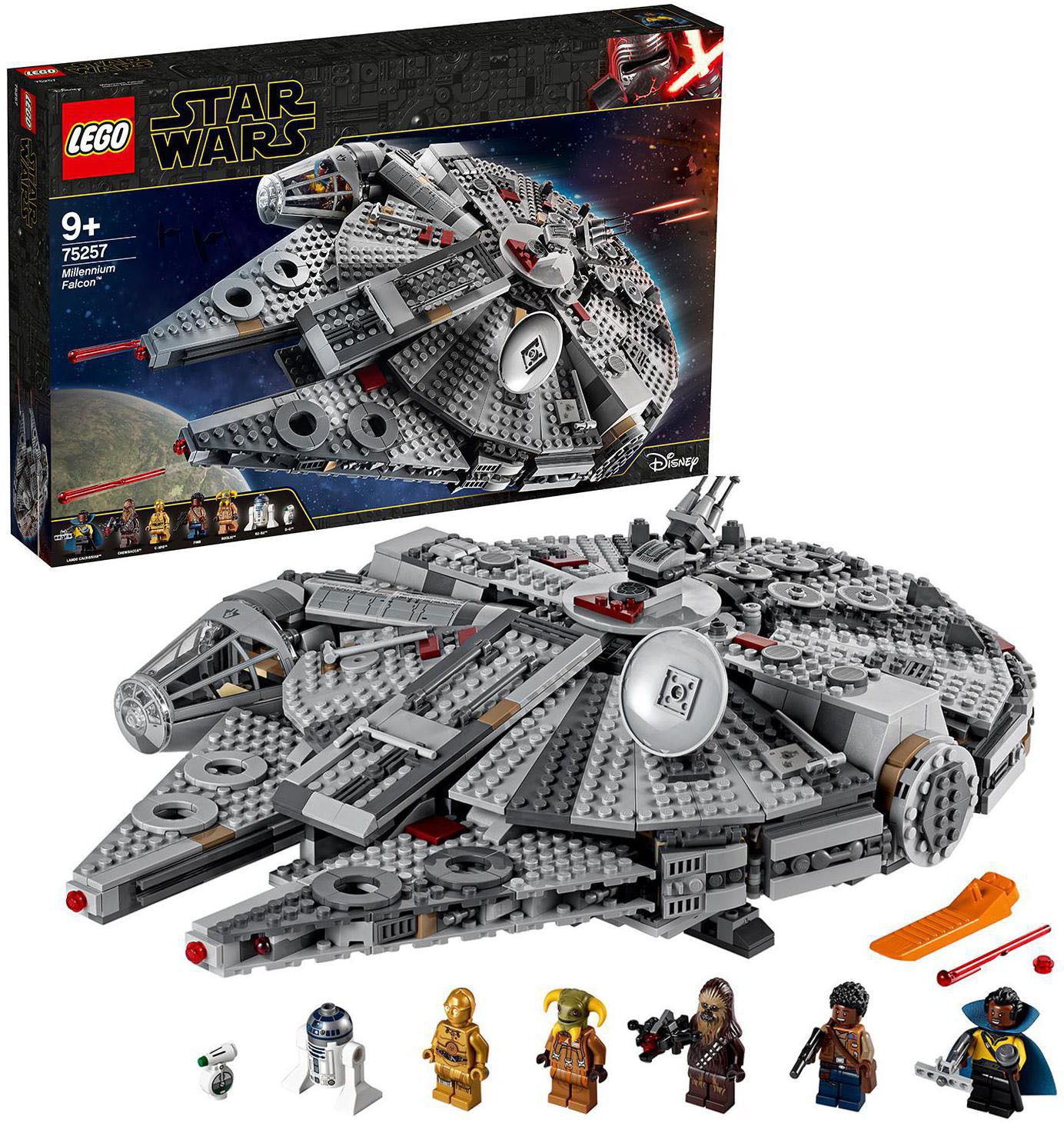 Konstruktionsspielsteine »Millennium Falcon™ (75257), LEGO® Star Wars™«, (1353 St.),...