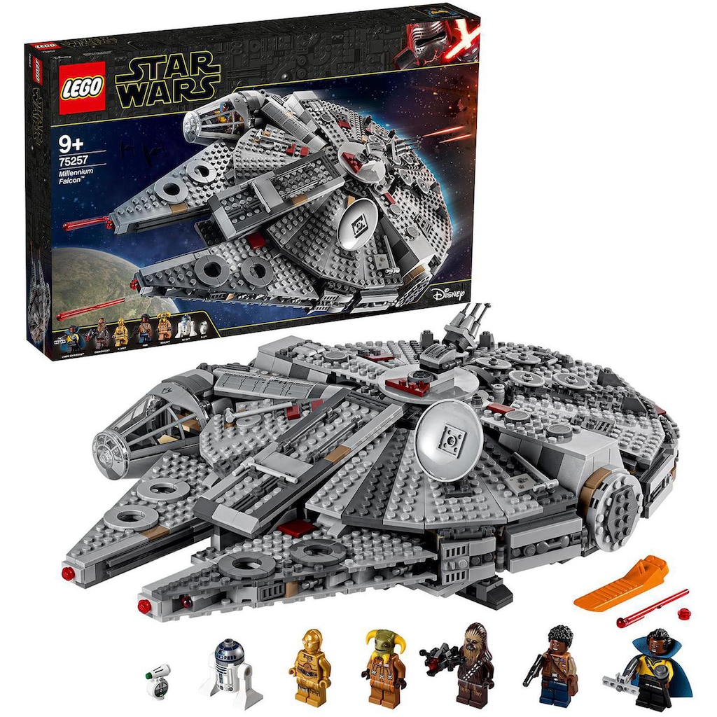 LEGO® Konstruktionsspielsteine »Millennium Falcon™ (75257), LEGO® Star Wars™«, (1353 St.), Made in Europe