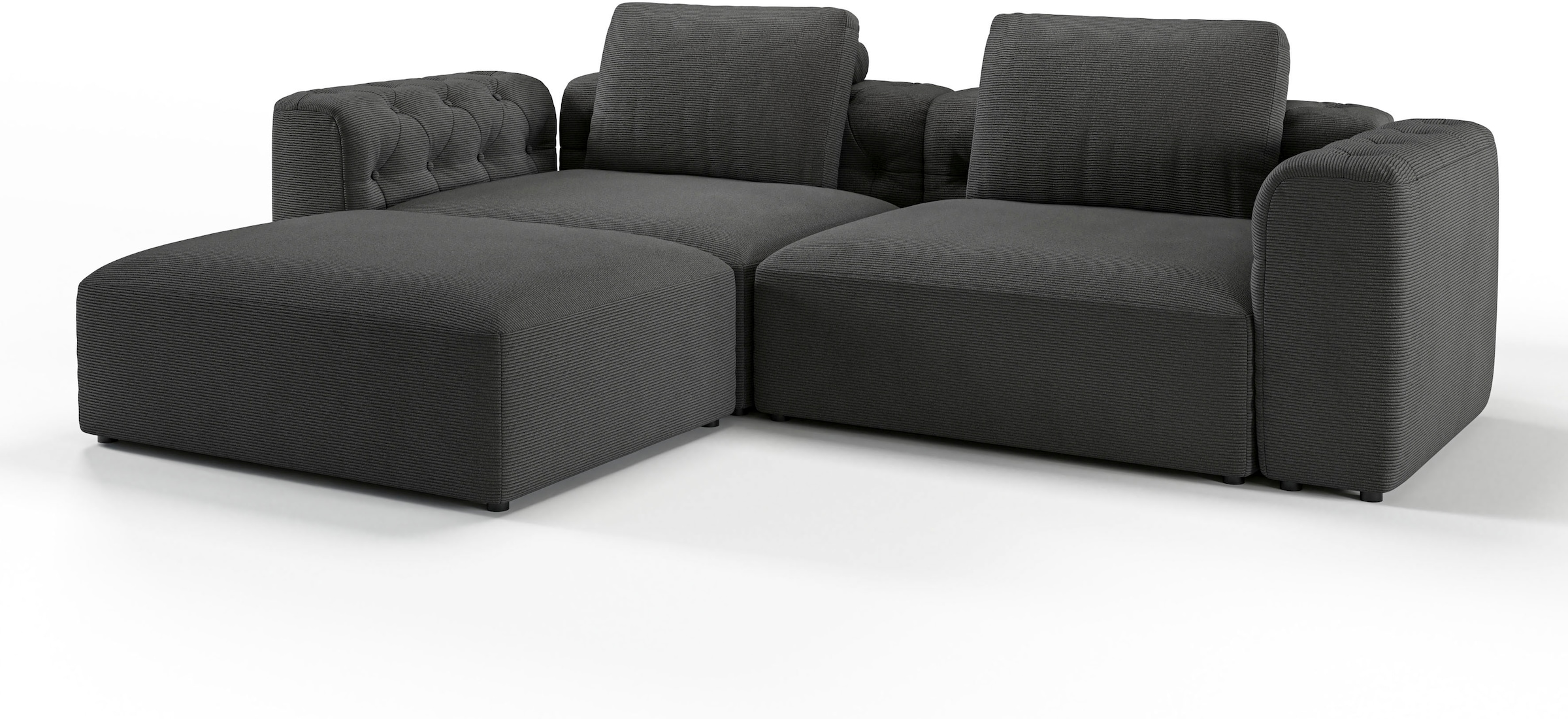 RAUM.ID Ecksofa »Cushid L-Form«, Modulset, bestehend aus 3 Teilen