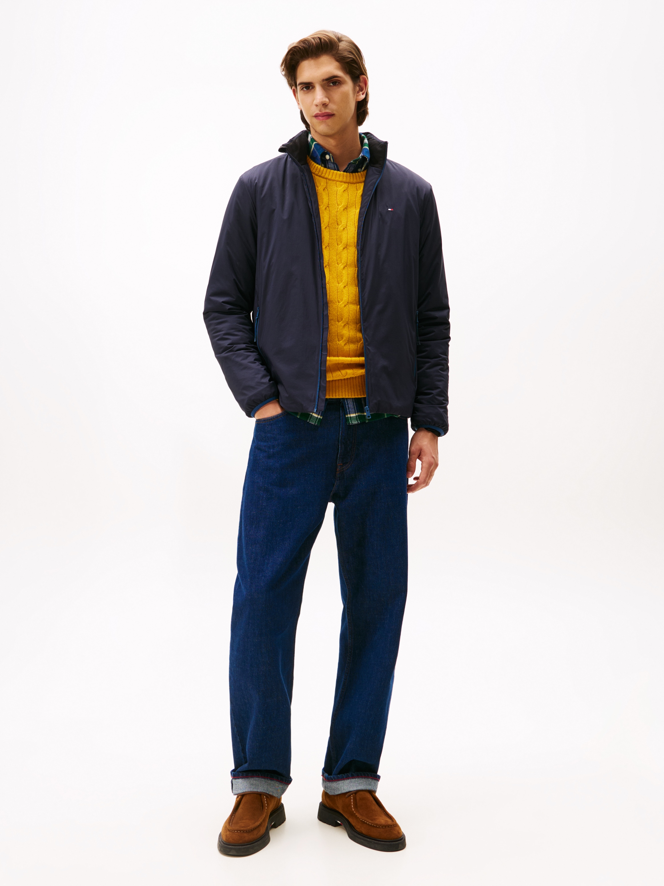 Tommy Hilfiger Blouson »LIGHTWEIGHT«, Freizeitjacke, Übergangsjacke mit Stehkragen