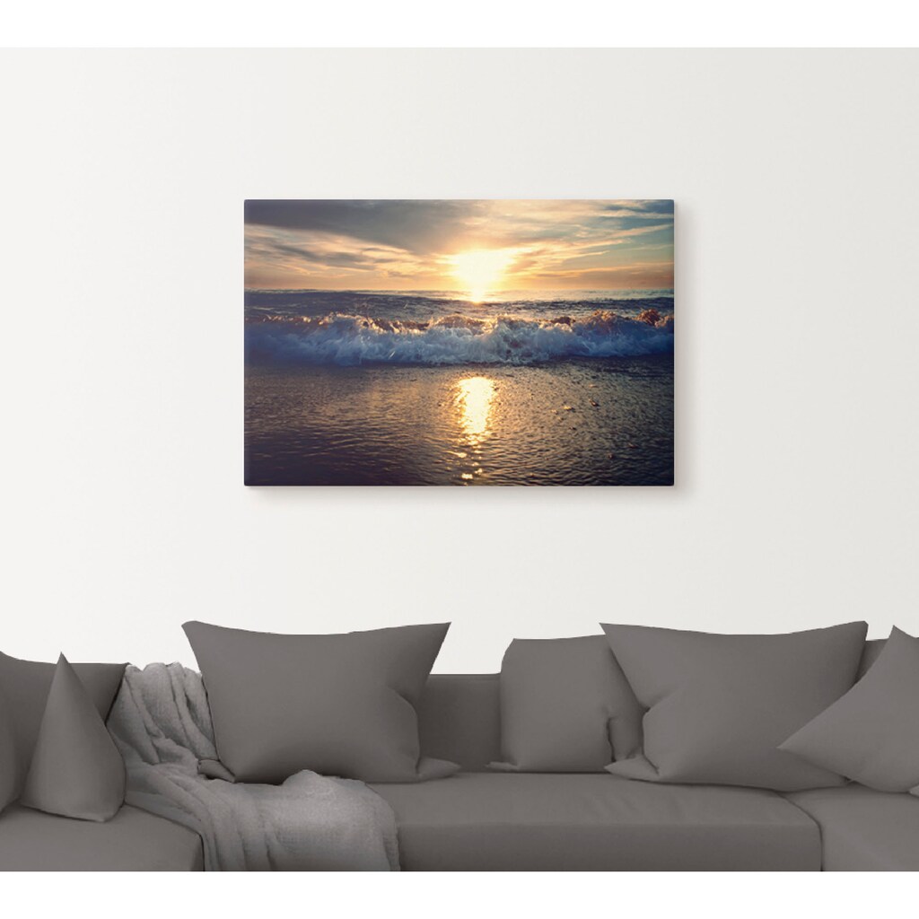 Artland Wandbild »Sonnenuntergang am Meer«, Gewässer, (1 St.)