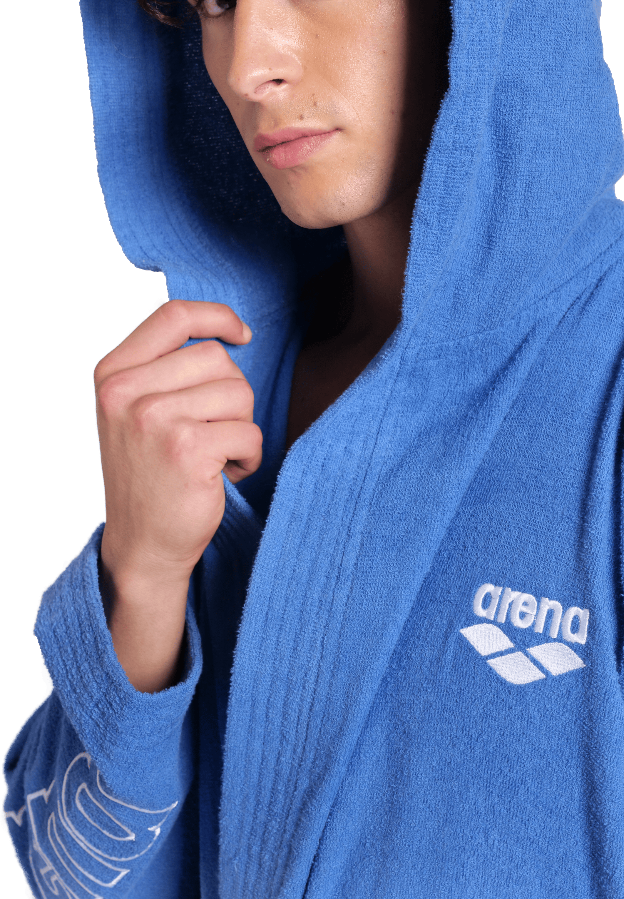 Arena Bademantel »arena Unisex Zeppelin Bademantel« 1 Stk. Schwimmbad, Sauna, Baumwolle, Unisex, weich, bequem, Kapuze, leicht