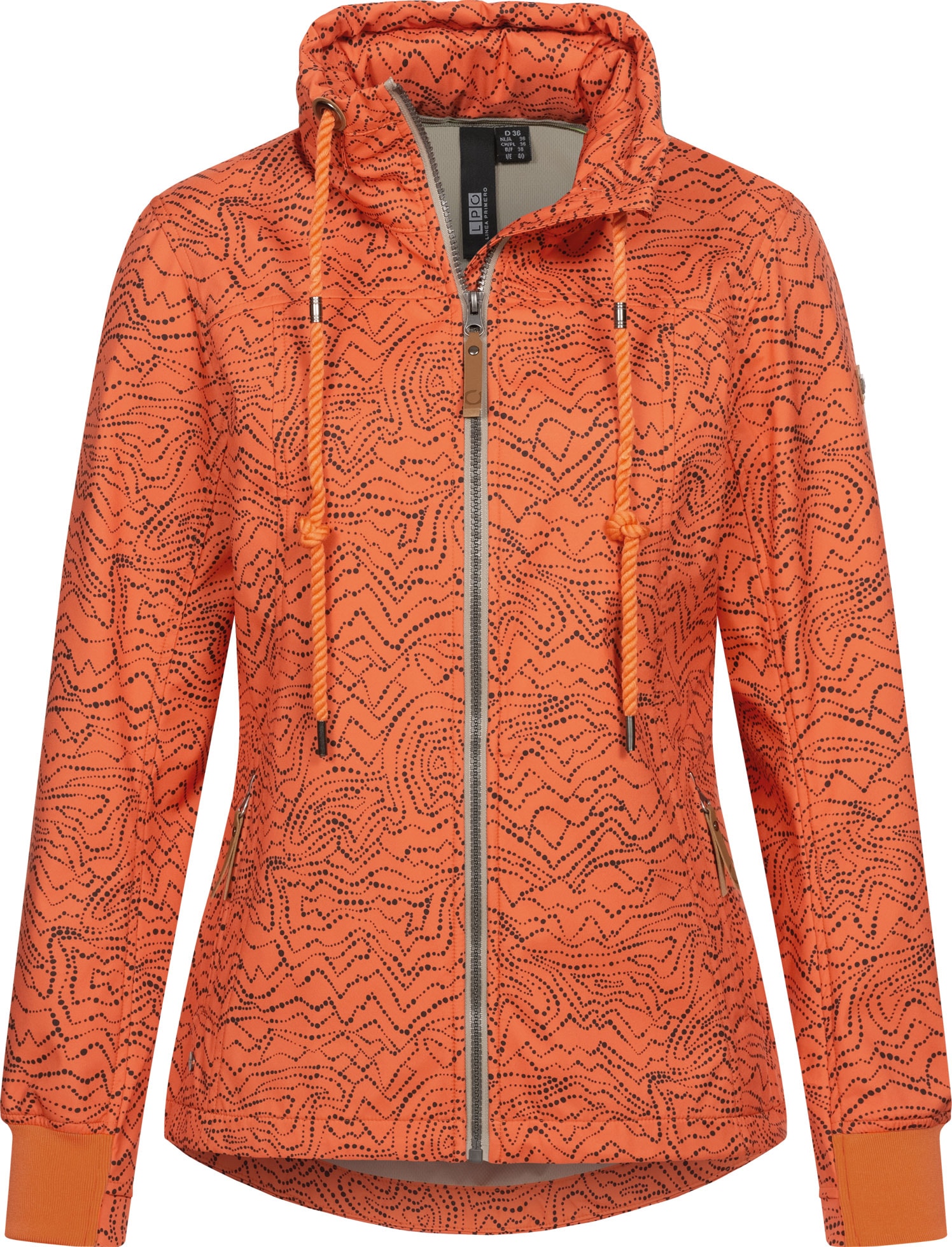 Softshelljacke »SHELBY PEAK IV Women«, leichte Softshelljacke mit All-Over-Print und...